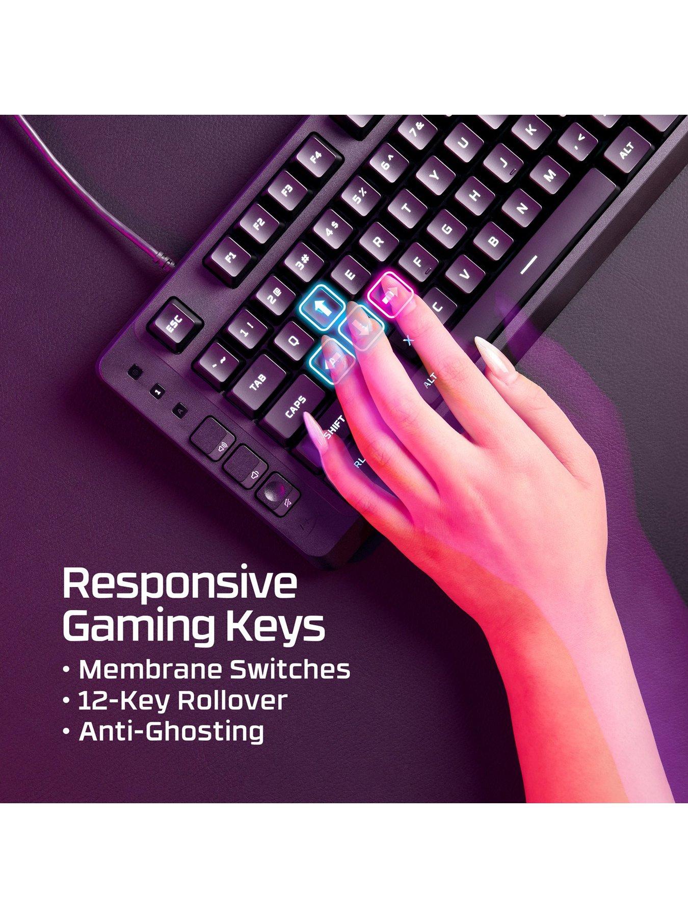 Image 5 of 7 of HYPERX EVE 1800 Gaming Keyboard - Black