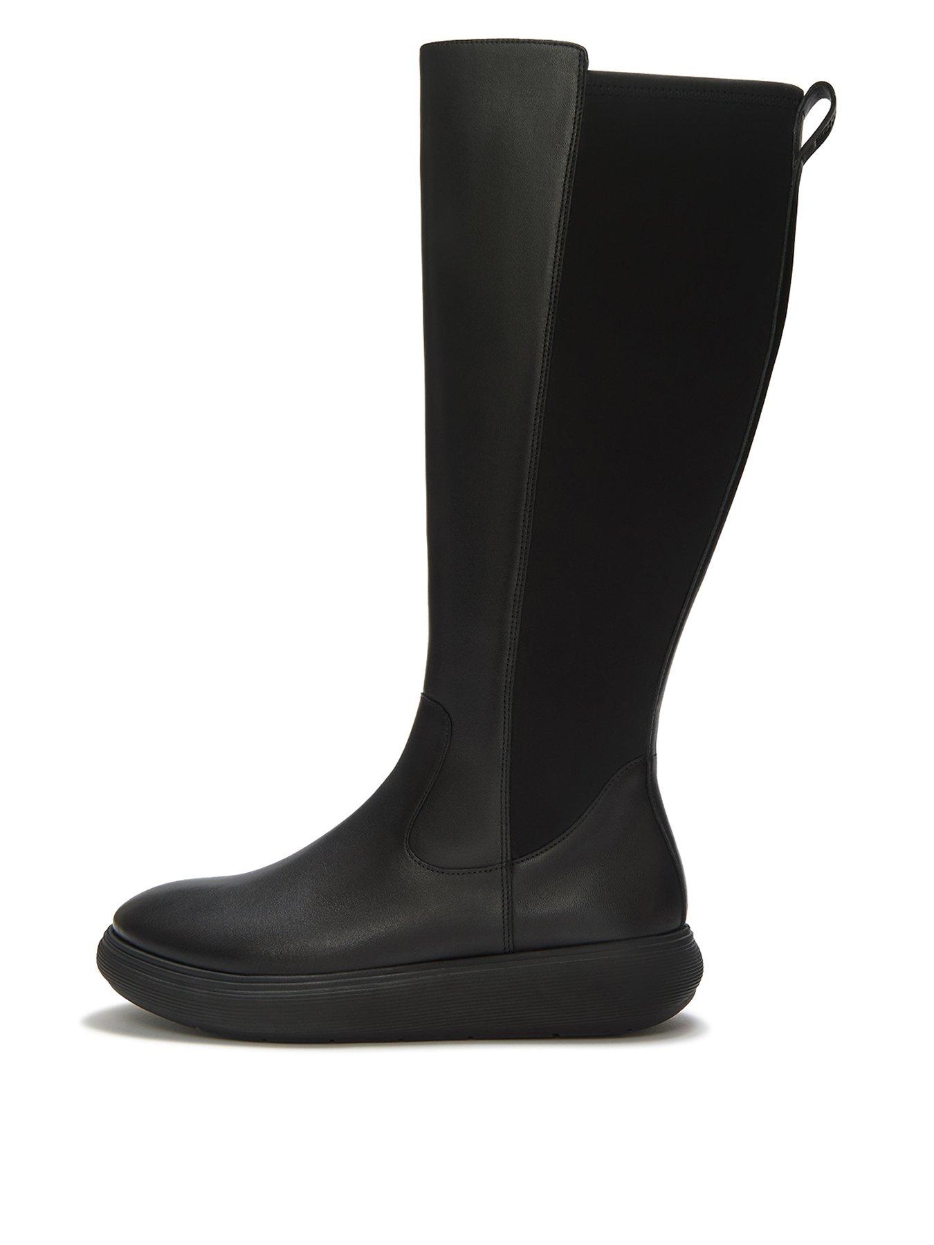 Image 1 of 5 of FitFlop IQ-COMFF LEATHER HIGH BOOTS