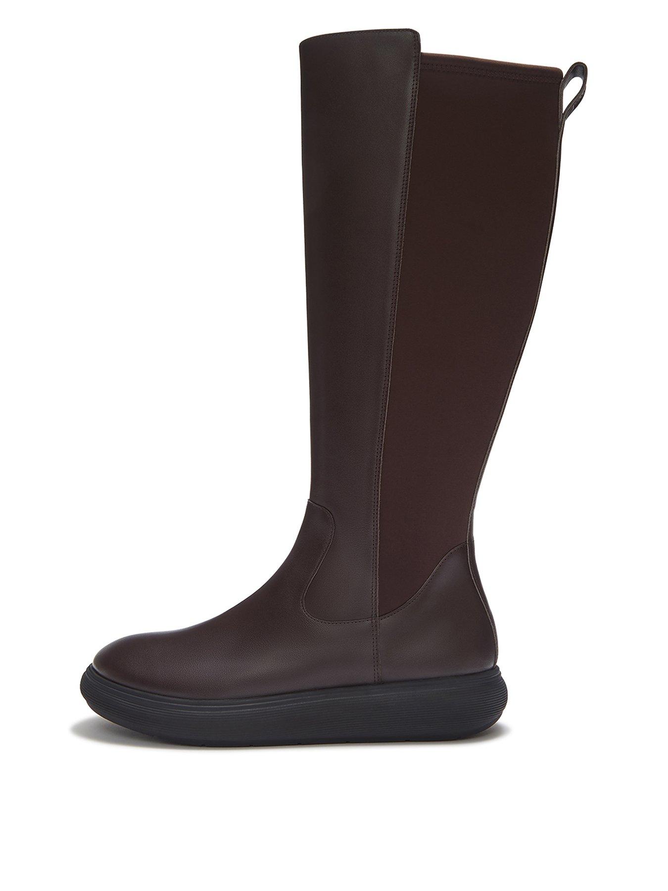 FitFlop IQ-COMFF LEATHER HIGH BOOTS