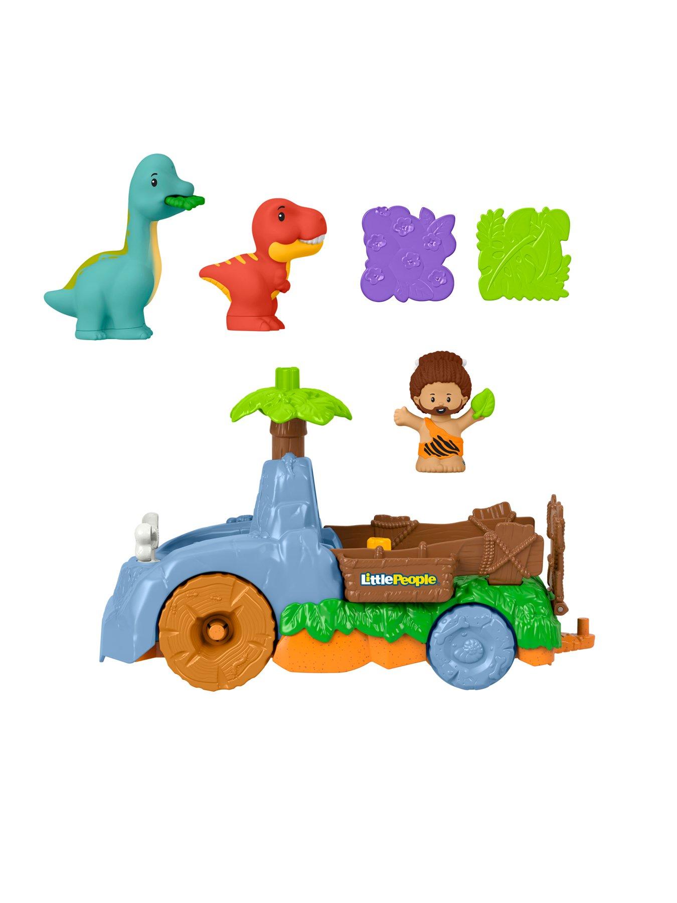 Image 6 of 7 of Fisher-Price Little People Little People Dino Wobble Truck, 6-Piece Dinosaur Play&nbsp;Set for Toddlers