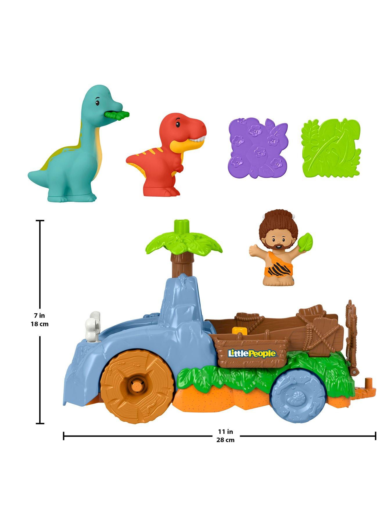 Image 7 of 7 of Fisher-Price Little People Little People Dino Wobble Truck, 6-Piece Dinosaur Play&nbsp;Set for Toddlers
