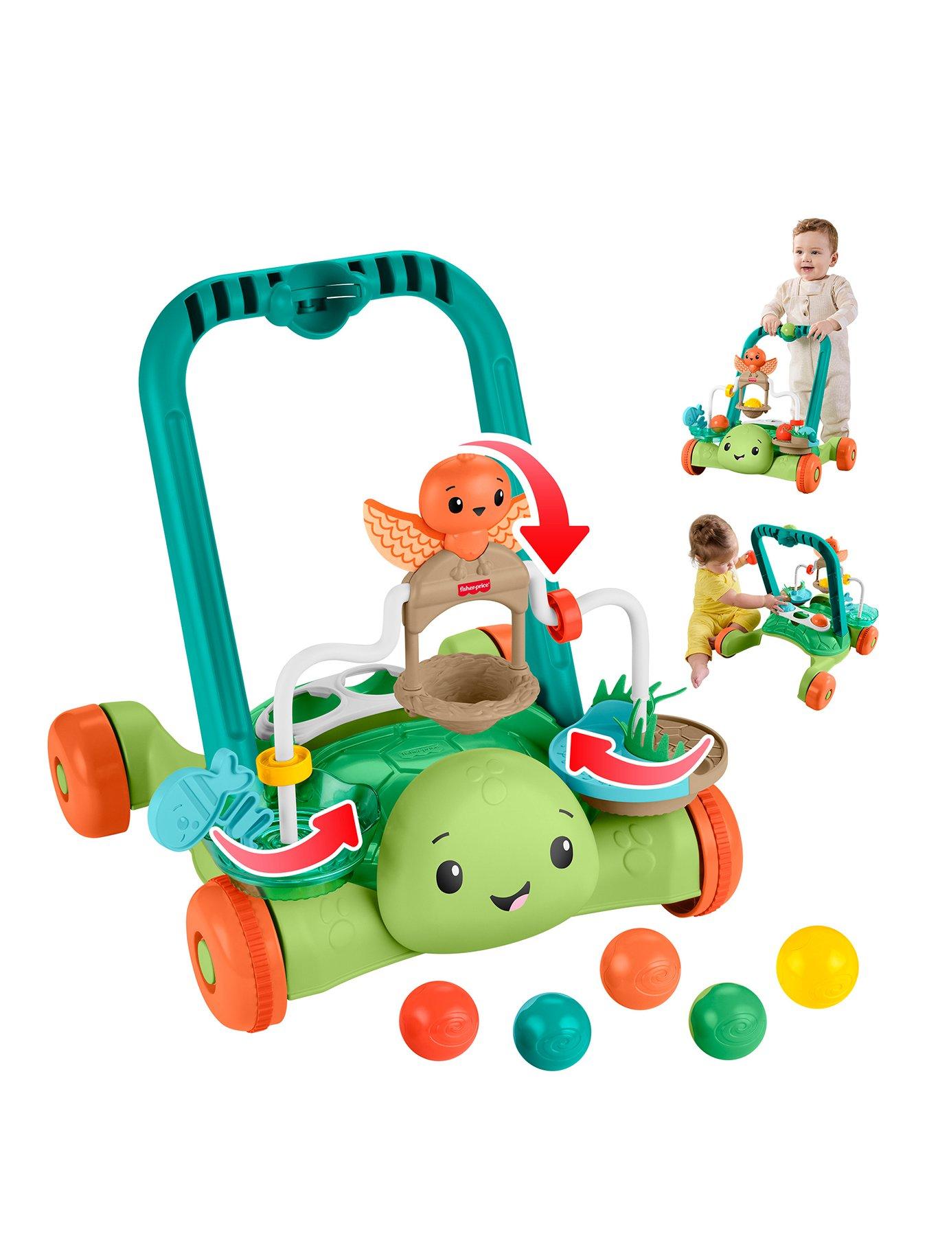 Image 1 of 8 of Fisher-Price <p>Moves With You Turtle Baby Push&nbsp;Walker</p>
