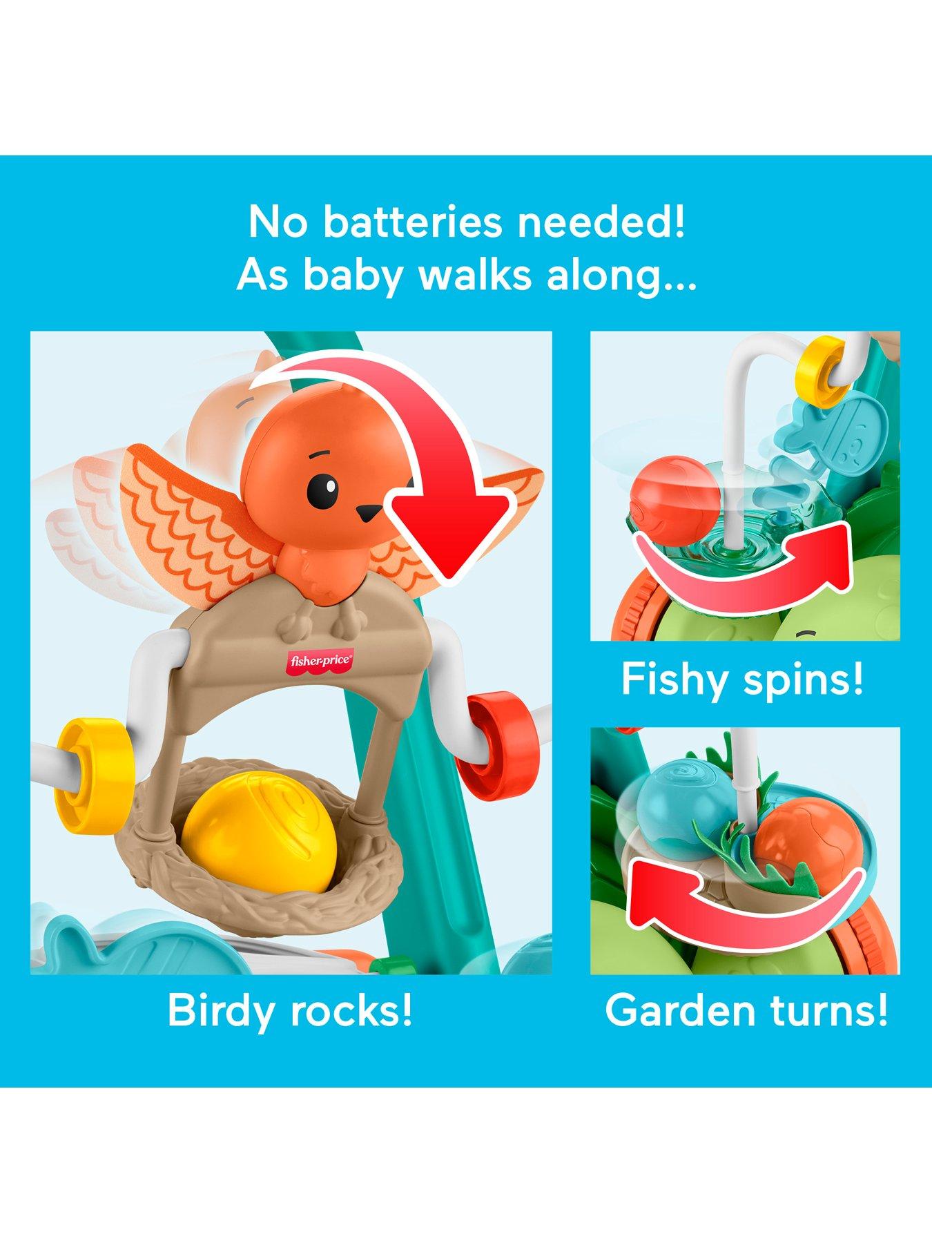Image 3 of 8 of Fisher-Price <p>Moves With You Turtle Baby Push&nbsp;Walker</p>