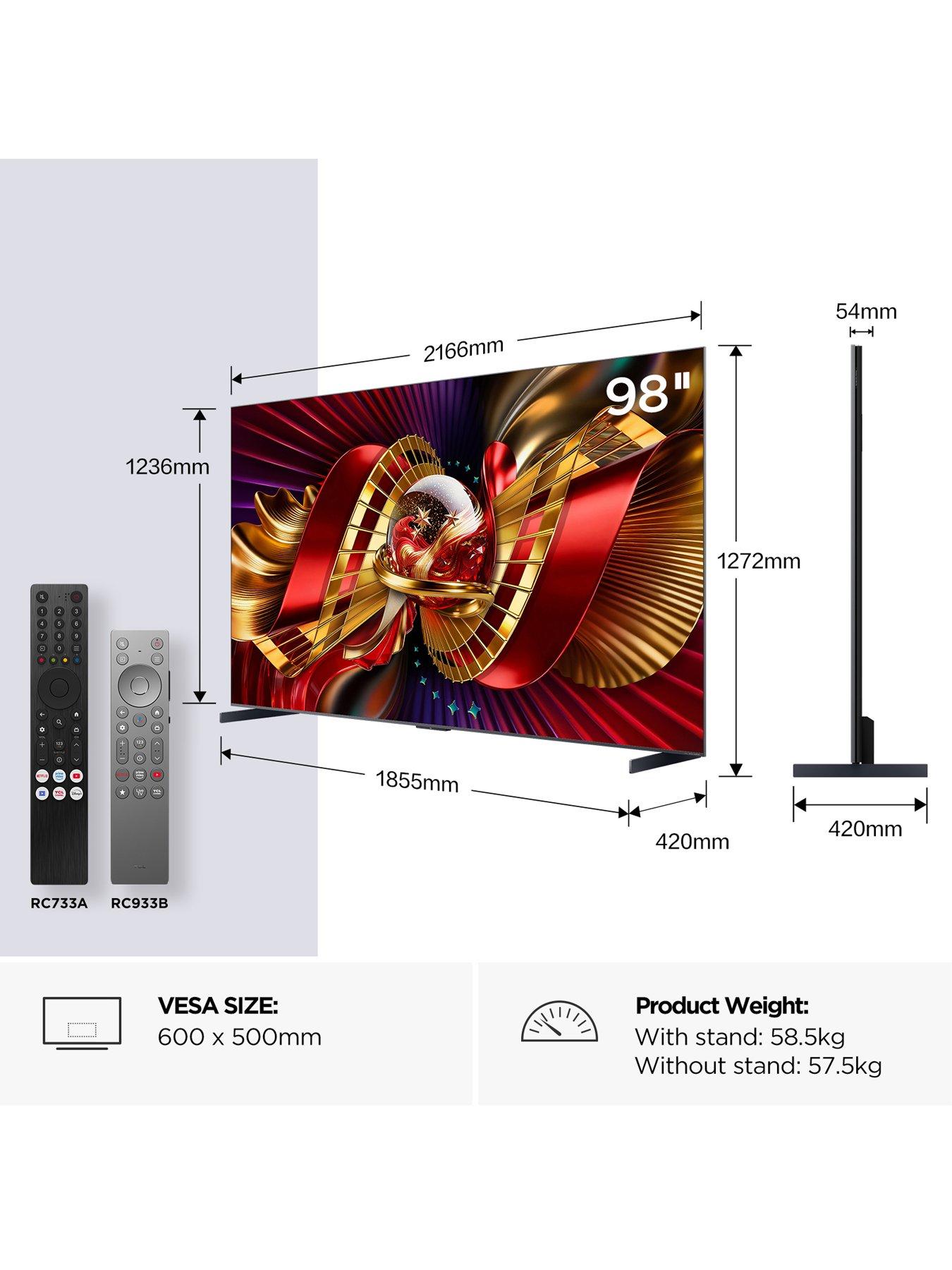 Image 2 of 7 of TCL PREMIUM QD-MINI LED TV 98C8L-UK