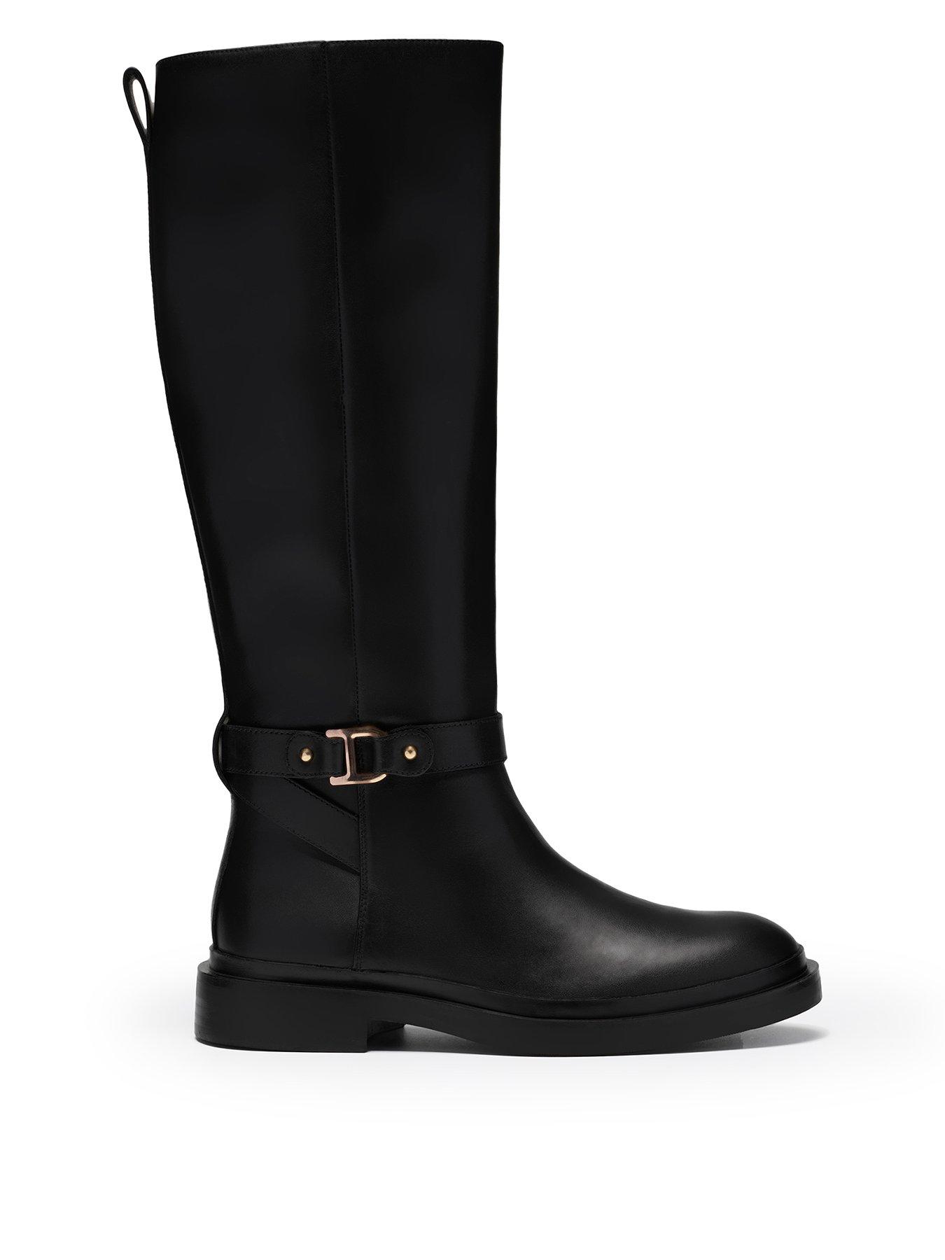 Clarks Previa Bit Leather High Boot - Black