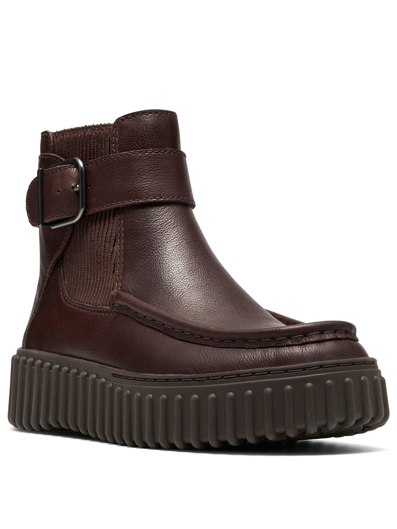 Image 2 of 6 of Clarks Dark Brown Leather Torhill Buckle Boot