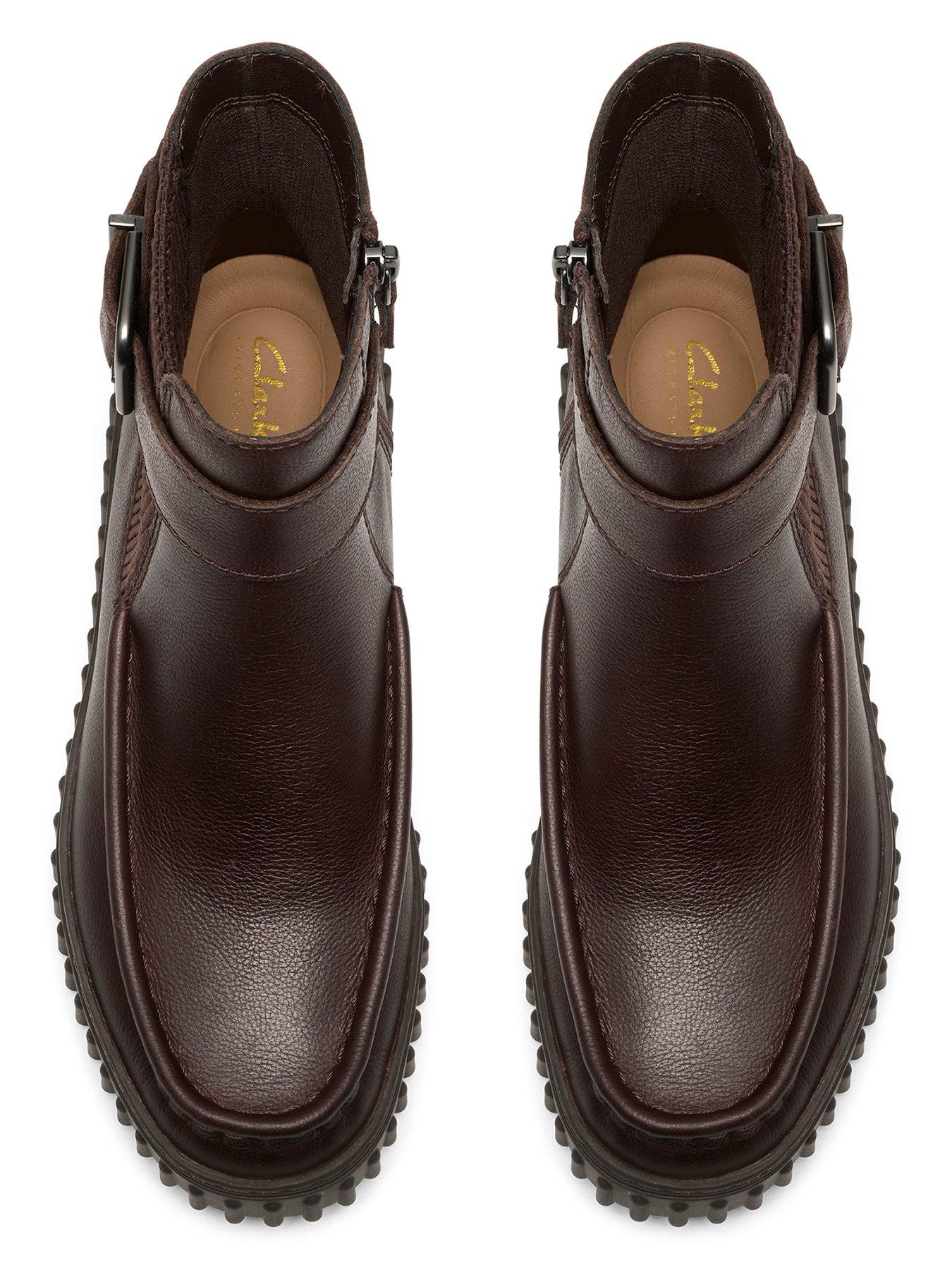 Image 4 of 6 of Clarks Dark Brown Leather Torhill Buckle Boot