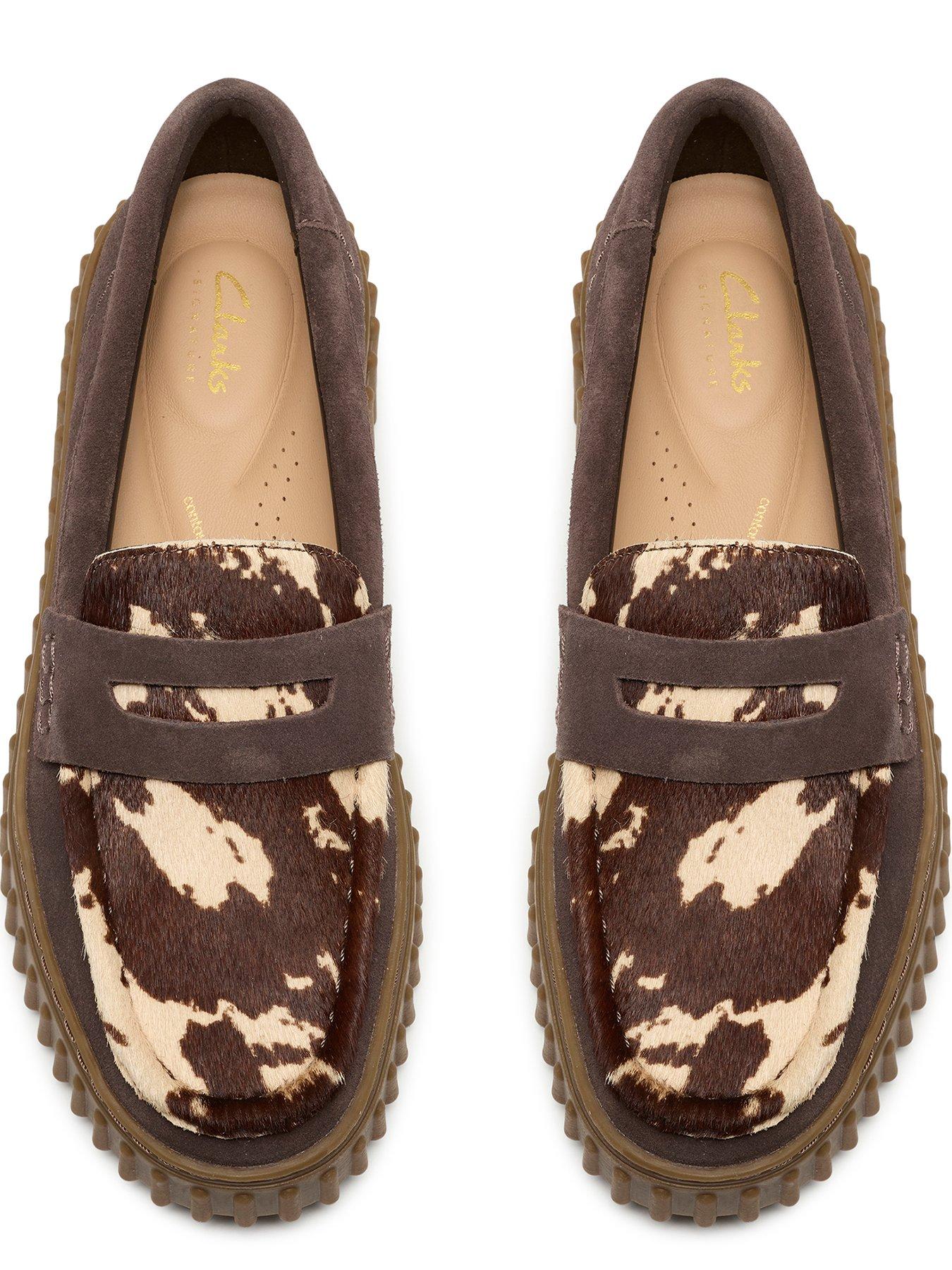 Image 4 of 6 of Clarks Torhill Penny Loafter - Cow Print