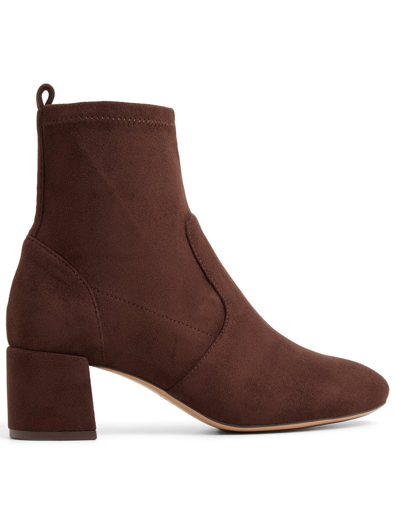Aldo Tirgus Ankle Boots - Dark Brown