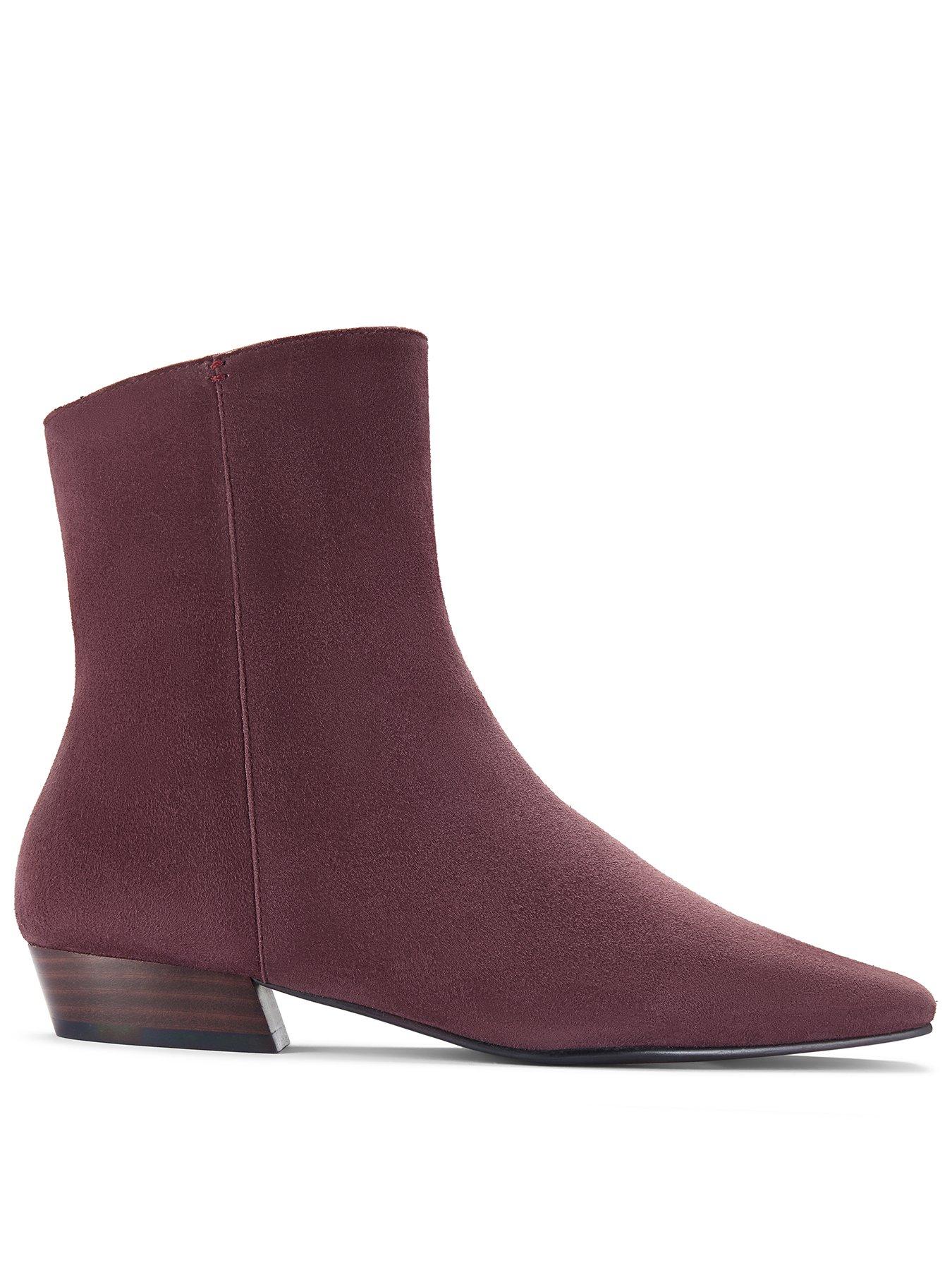 Clarks Edina Suede Stretch Boot - Brown