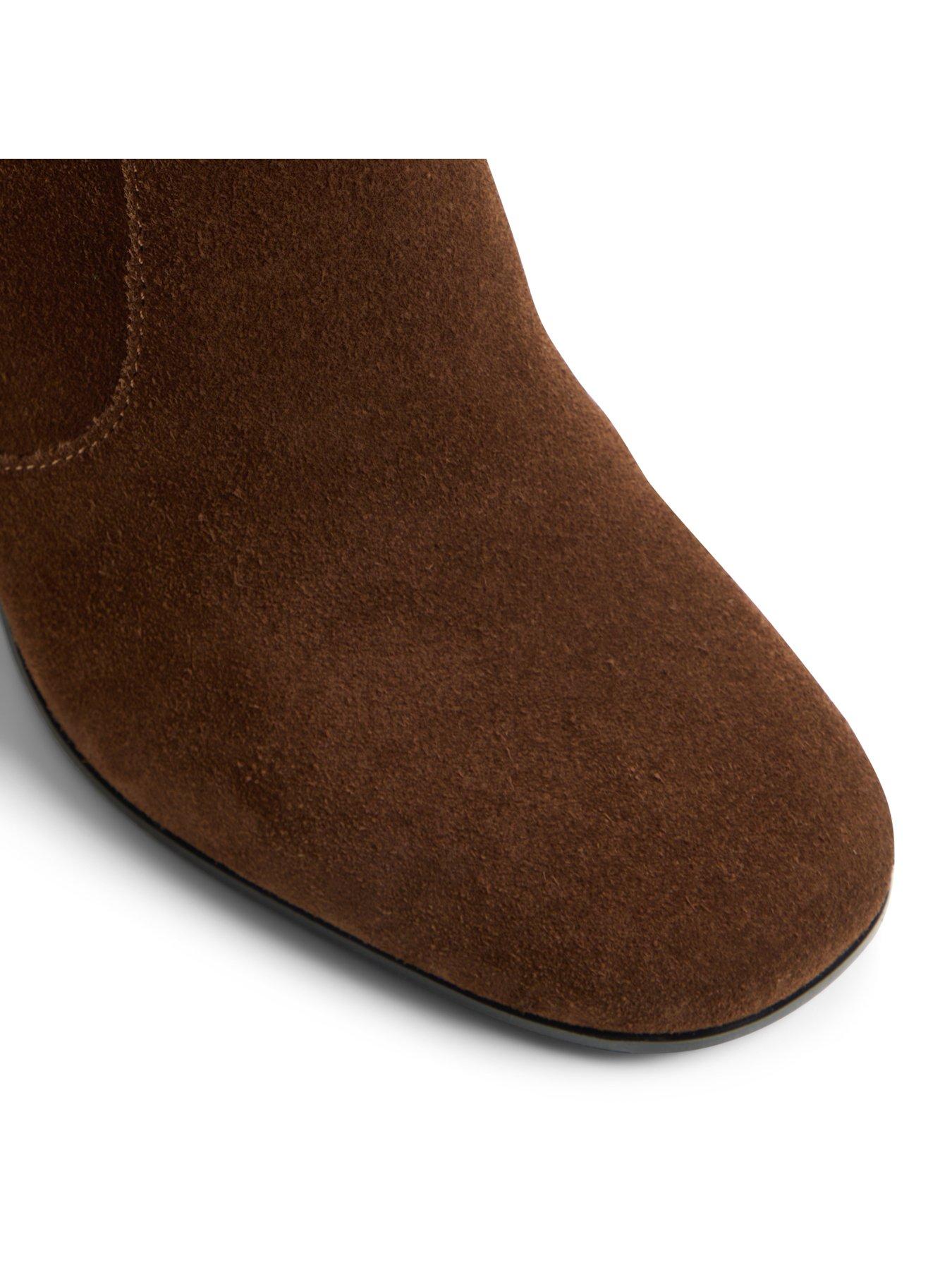 Image 4 of 5 of Aldo Womens Pillow Walk Block Heel Knee High Boots - Brown