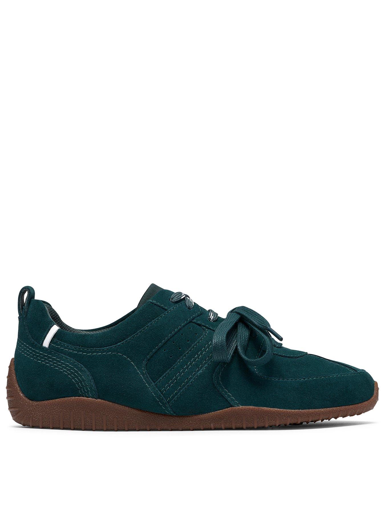 Image 1 of 6 of Clarks Meridor Lace Trainer - Teal