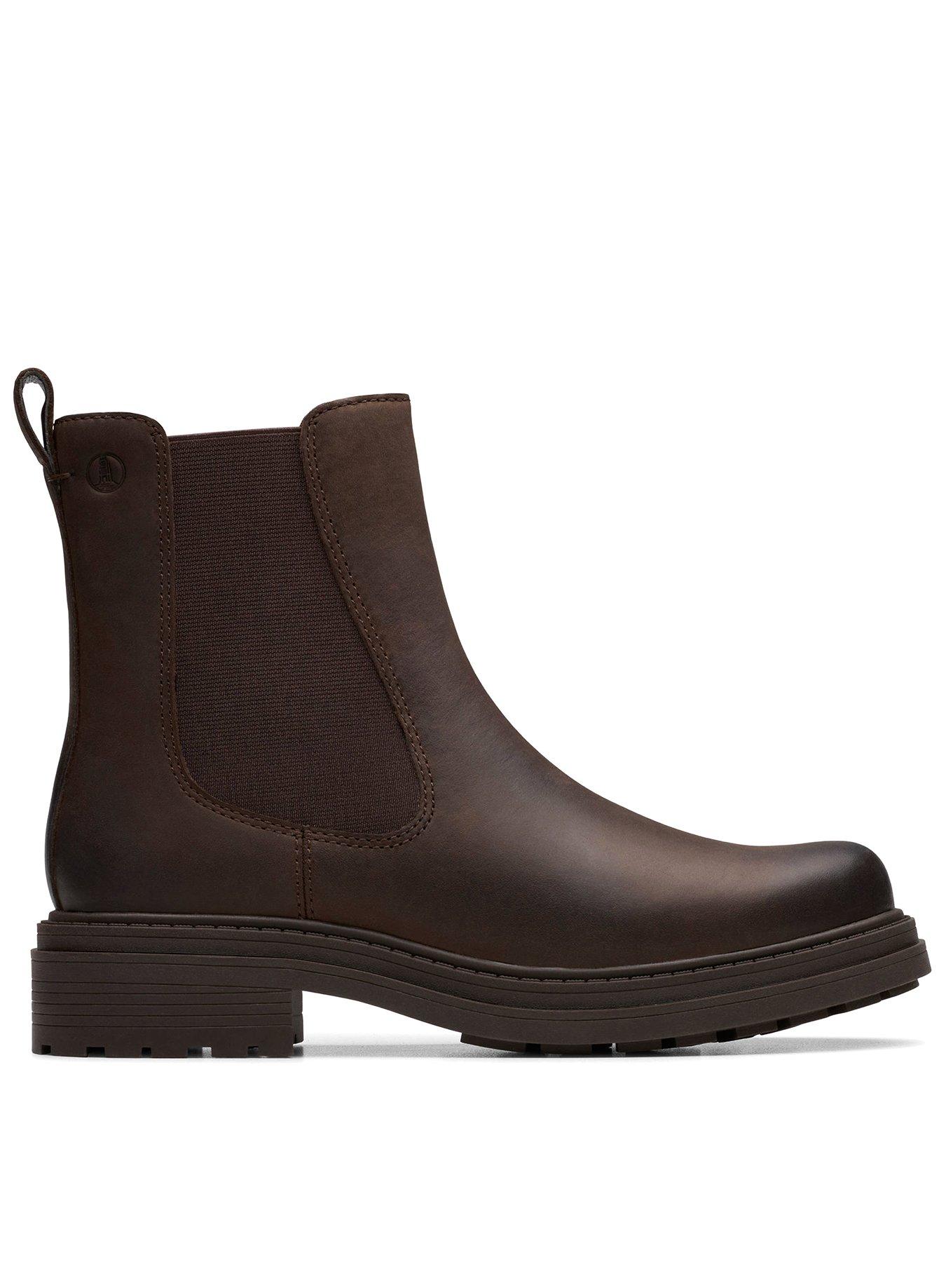 Clarks Wide Fit Orinoco 3 Top Boot - Brown