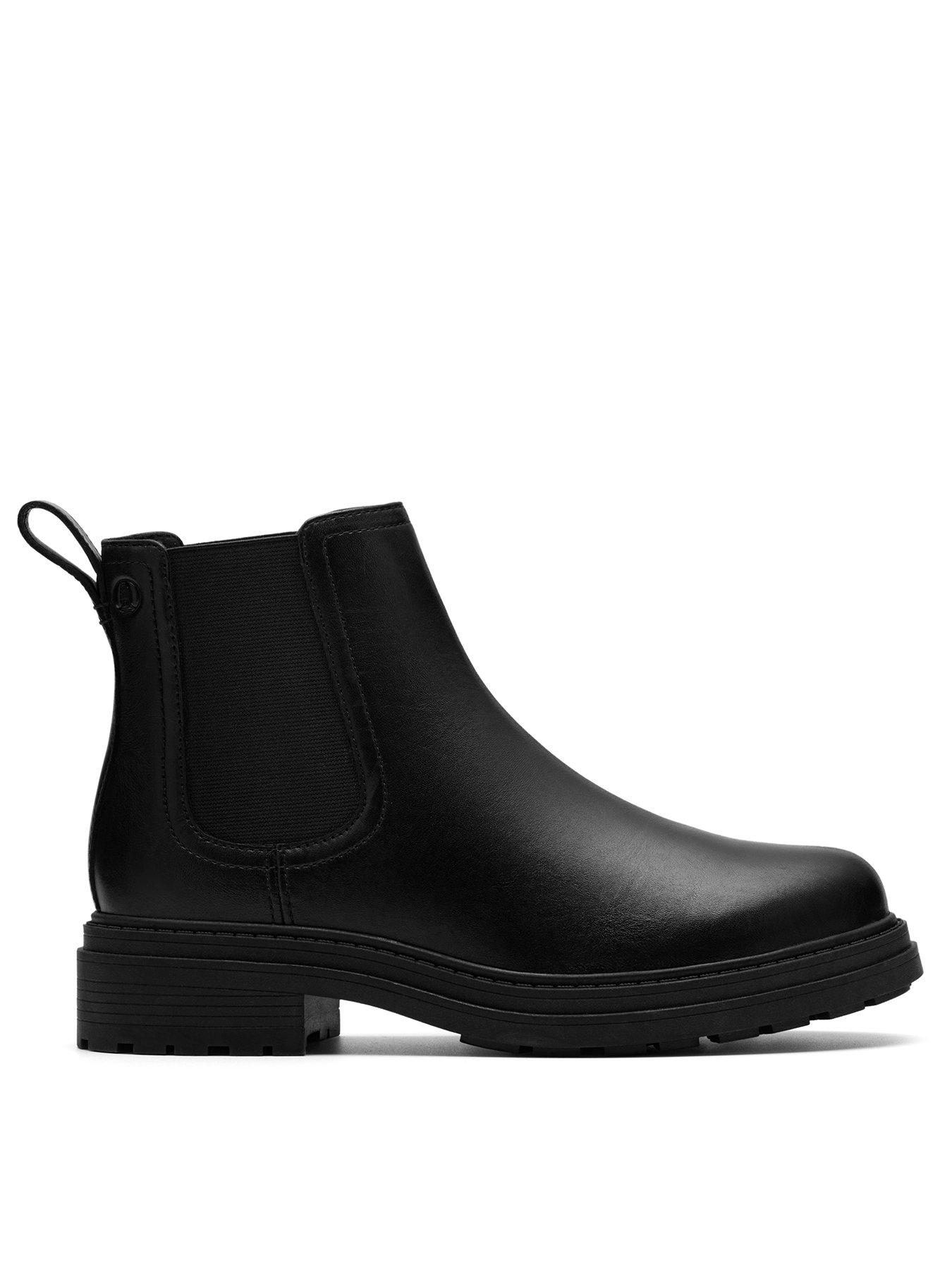 Image 1 of 6 of Clarks Wide Fit Orinoco3 Lane Black Boot