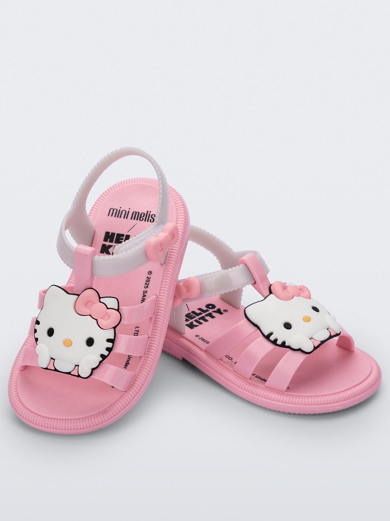 Mini Melissa Girls' Hello Kitty Jelly Sandals - Pink