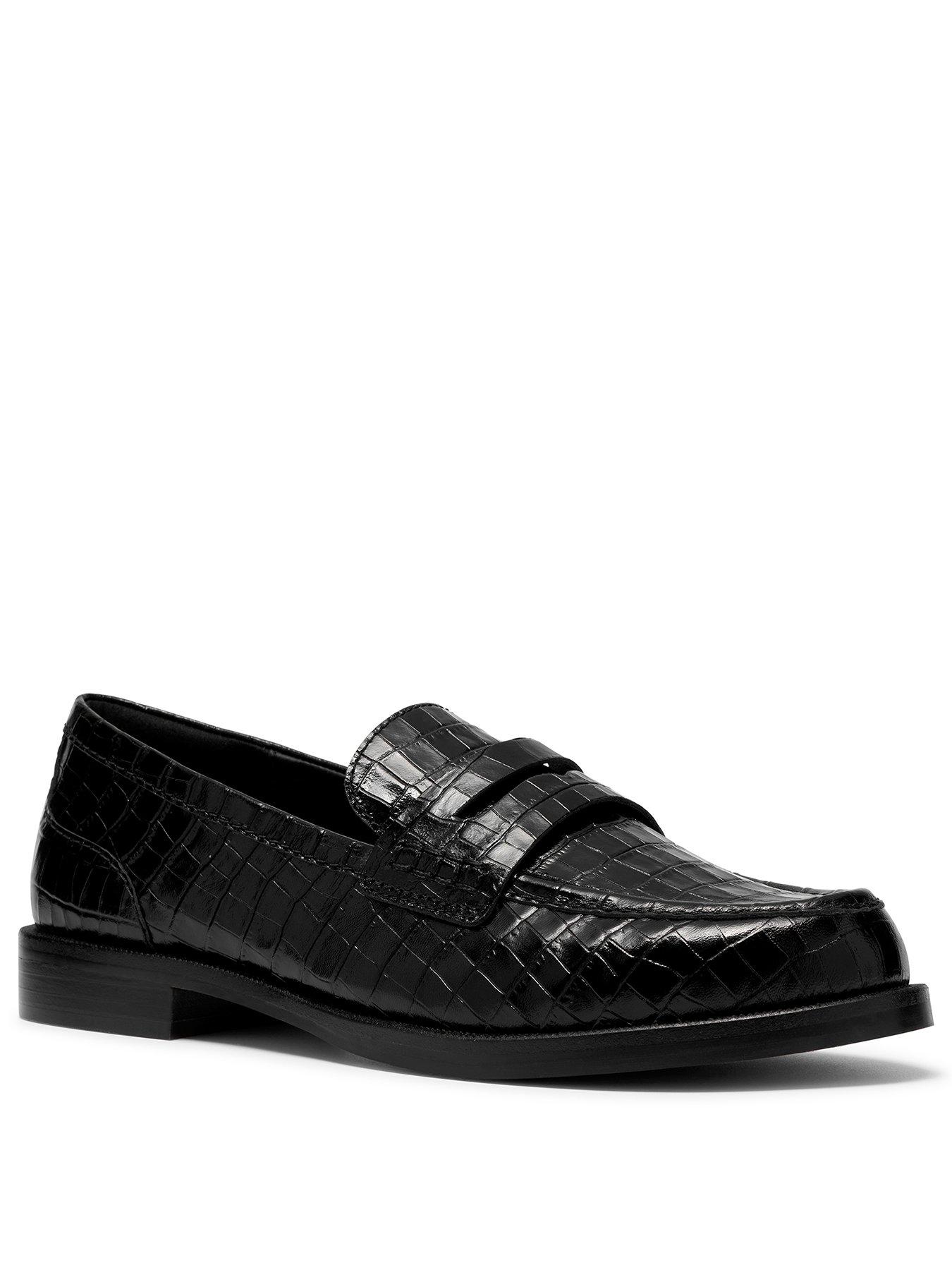 Image 2 of 6 of Clarks Straven2 Penny Loafer - Black Croc