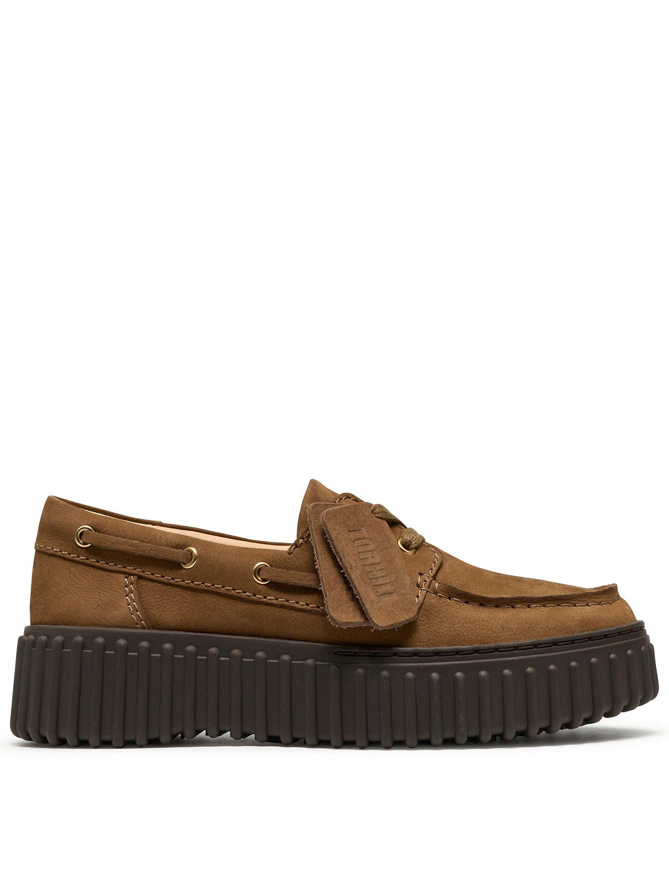 Clarks Torhill Boat Shoe - Walnut