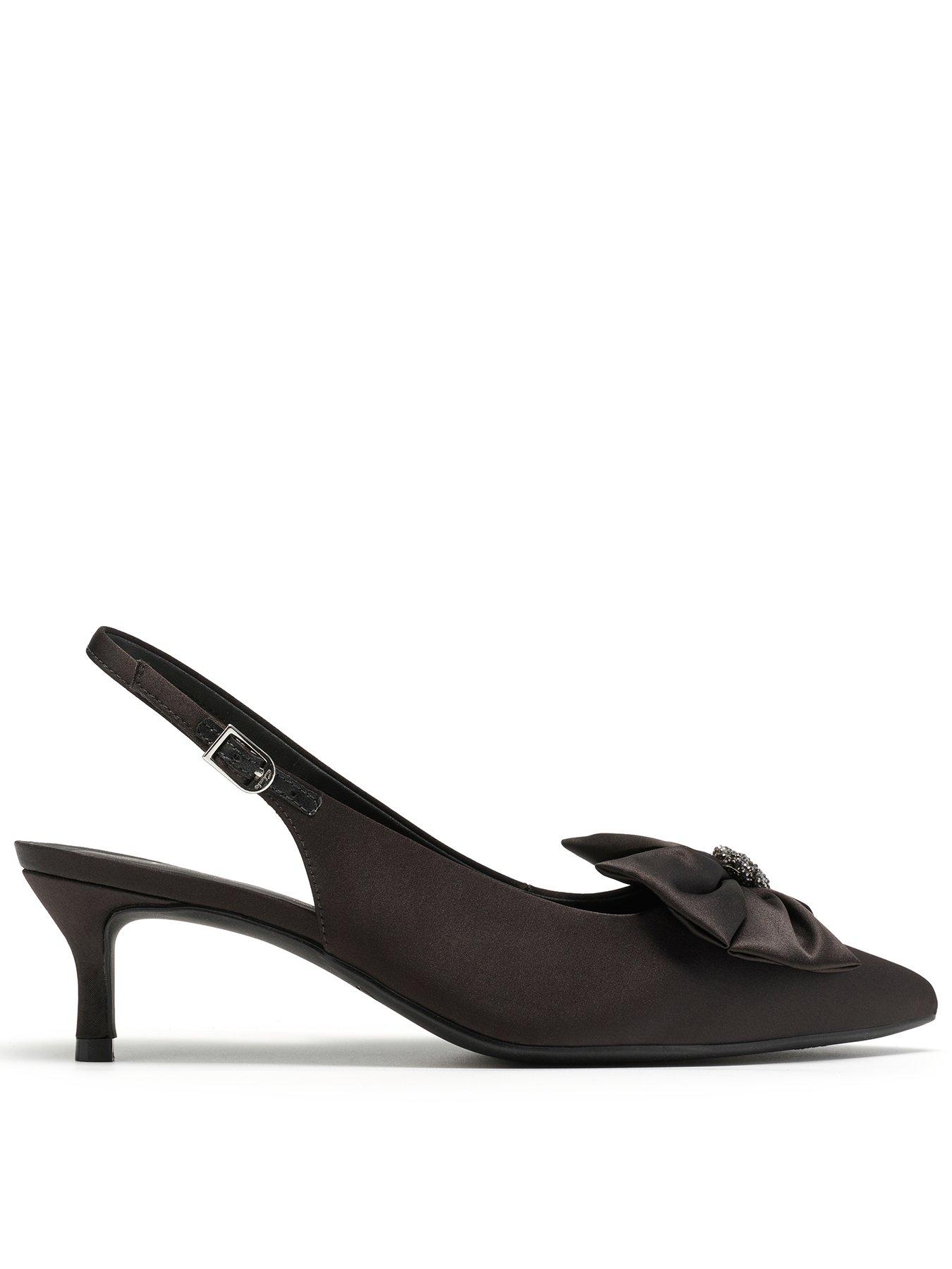 Clarks Zarey Bella Black Bow Heel