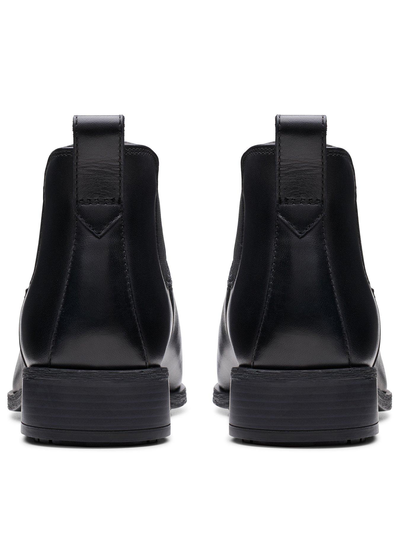 Image 3 of 7 of Clarks Womens Wide Fit Havisham Top Ankle Boots - Black