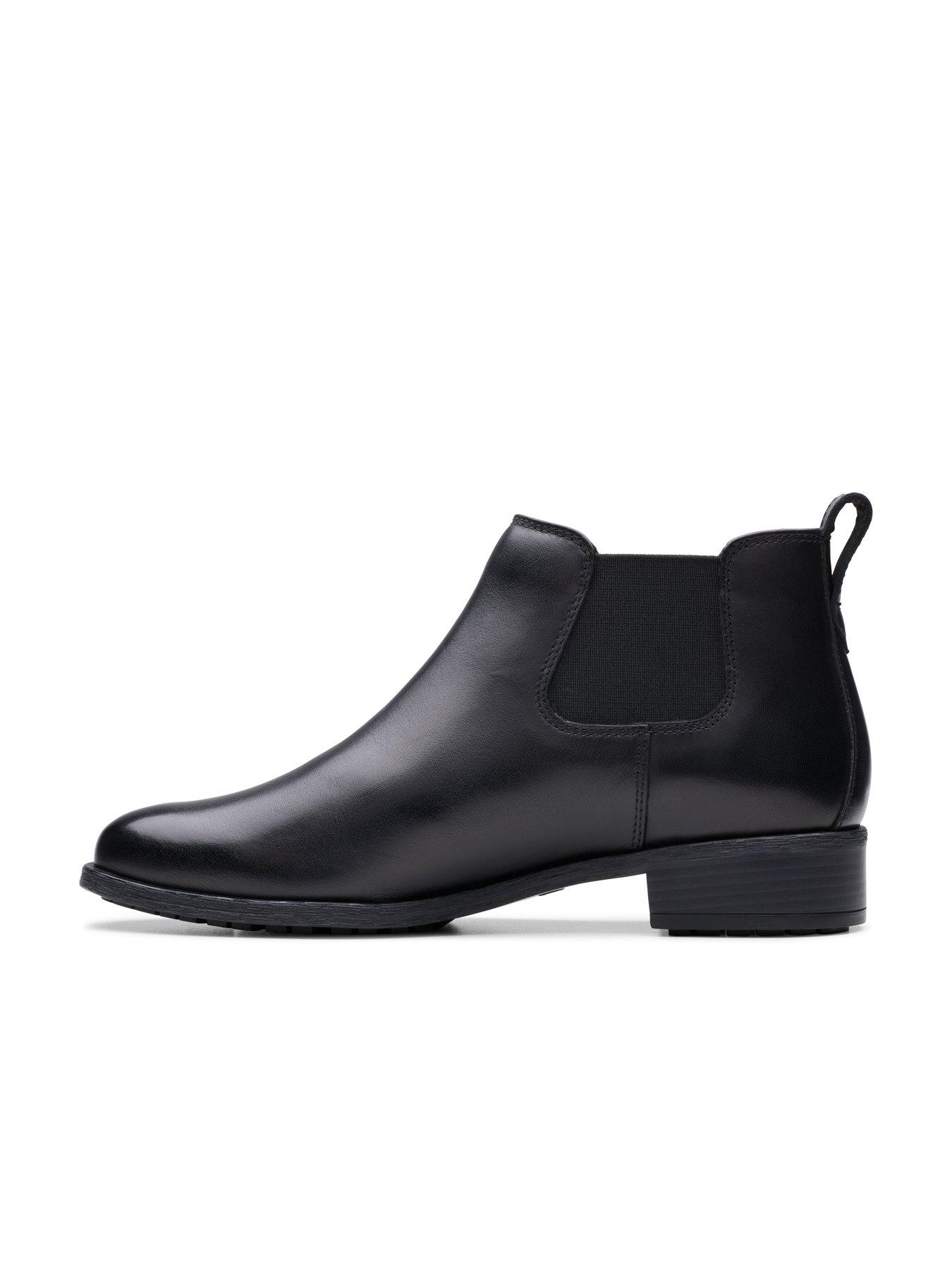 Image 7 of 7 of Clarks Womens Wide Fit Havisham Top Ankle Boots - Black