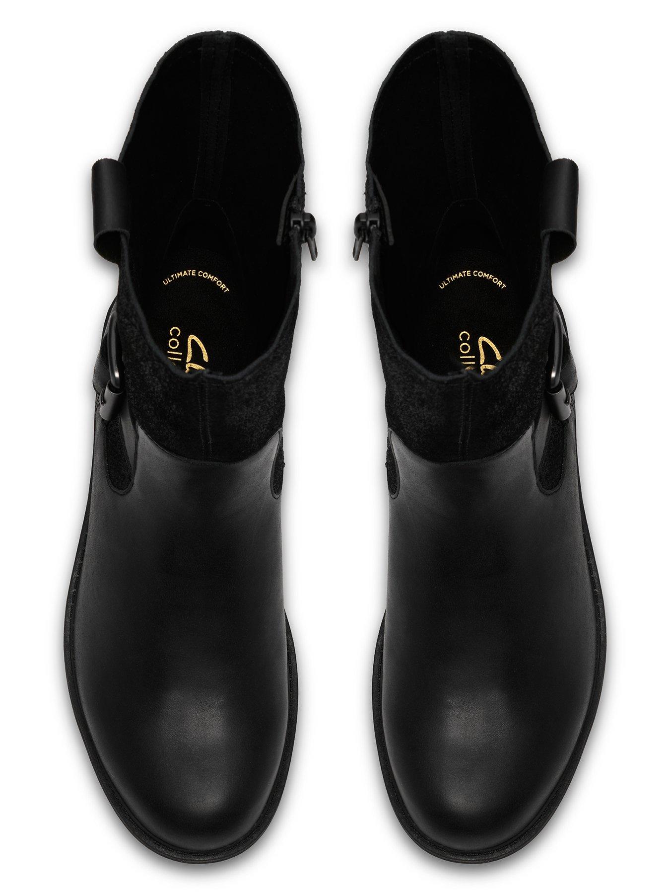 Image 4 of 6 of Clarks Hearth Black Mid Boot