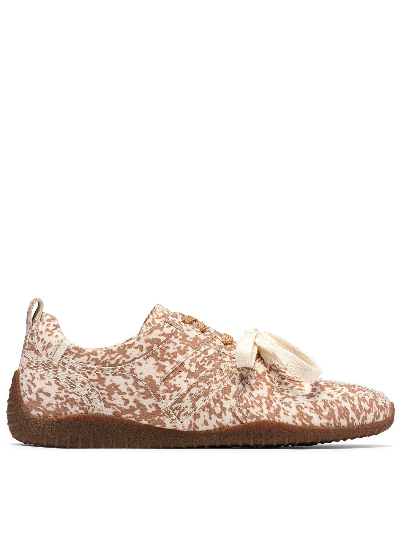 Image 1 of 6 of Clarks Meridor Lace Trainer - Animal Print