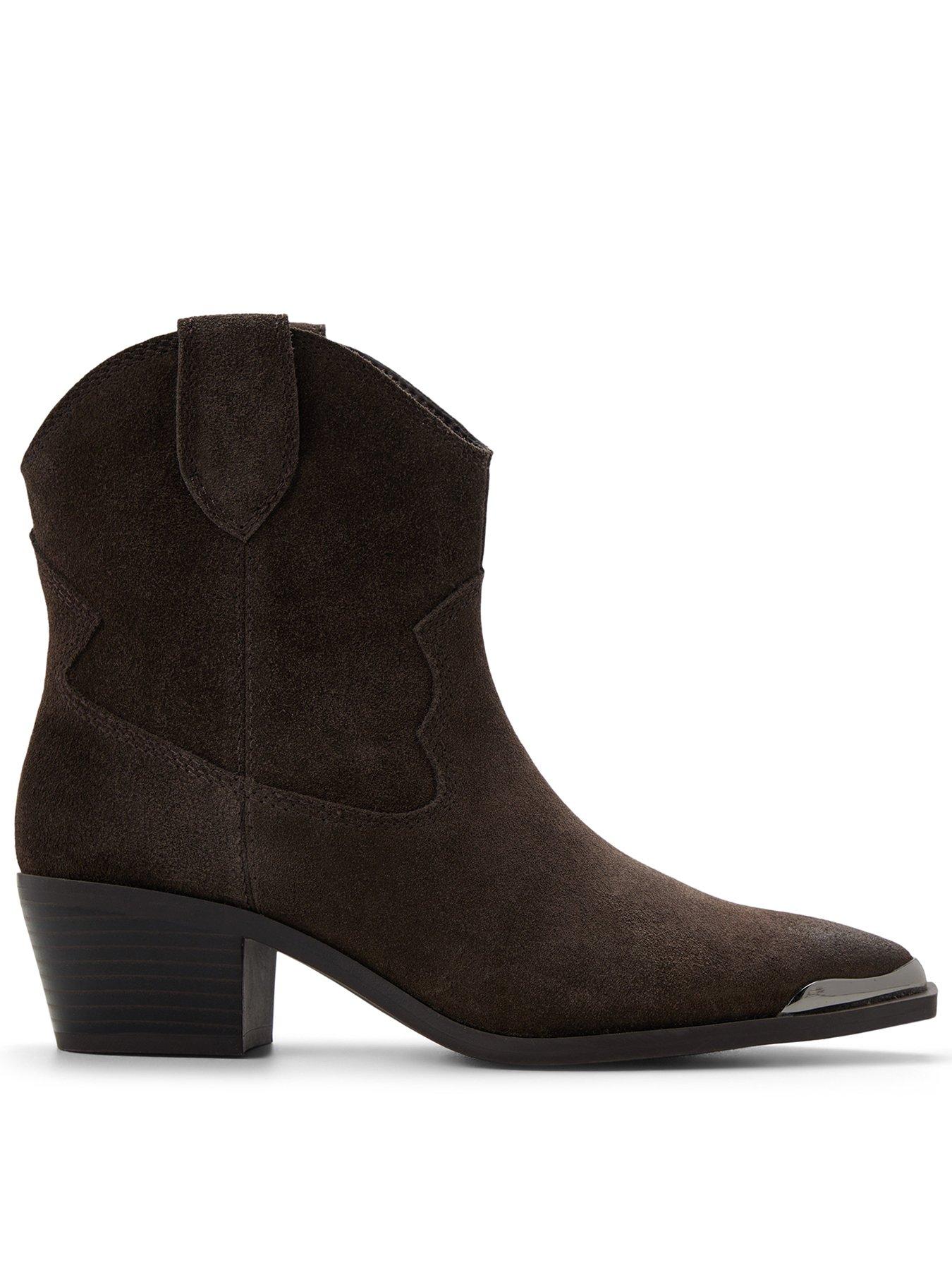 Aldo Valley Western Boot - Dark Brown