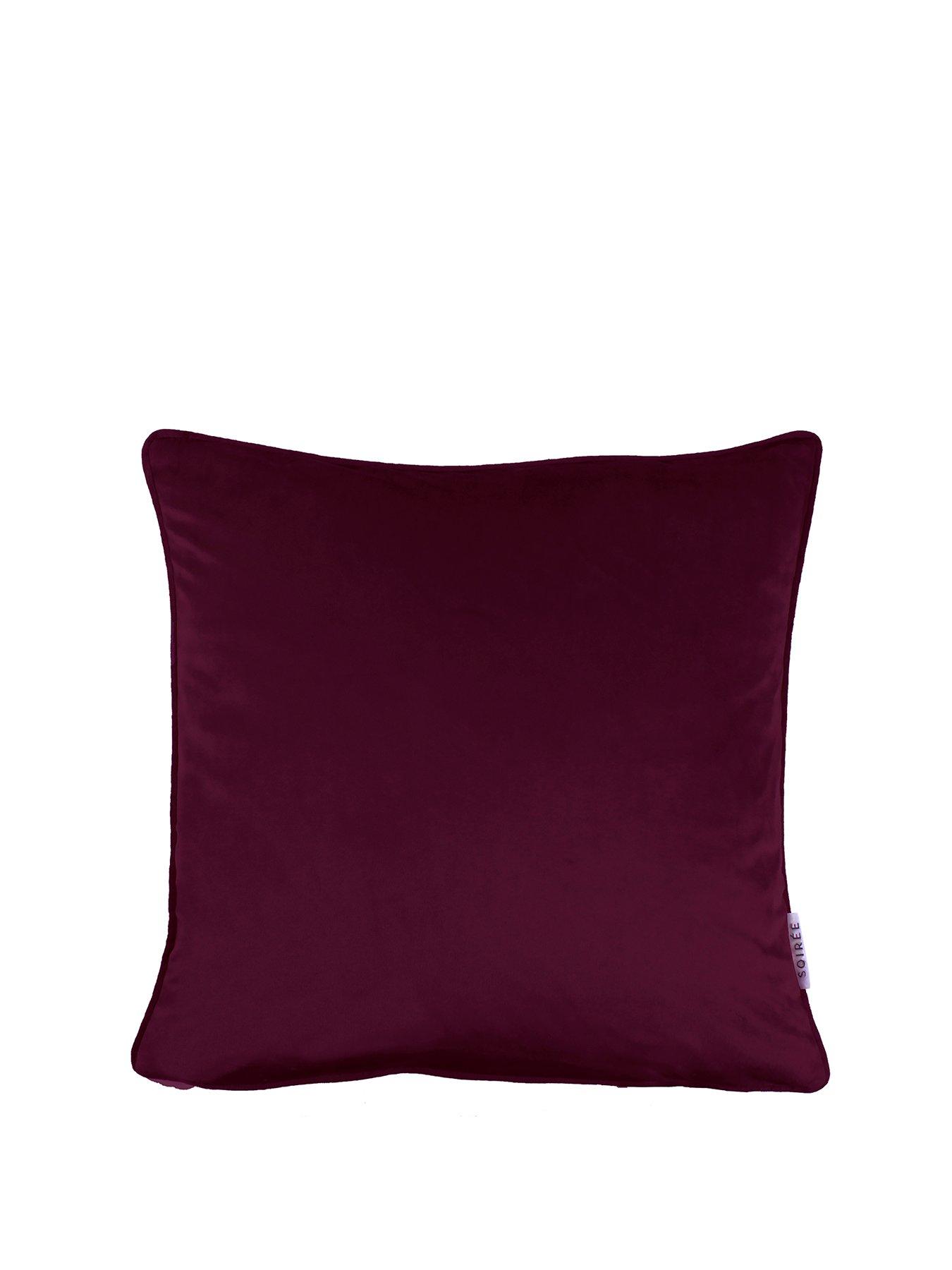 Image 2 of 3 of Soiree Melanie Filled Cushion In Berry