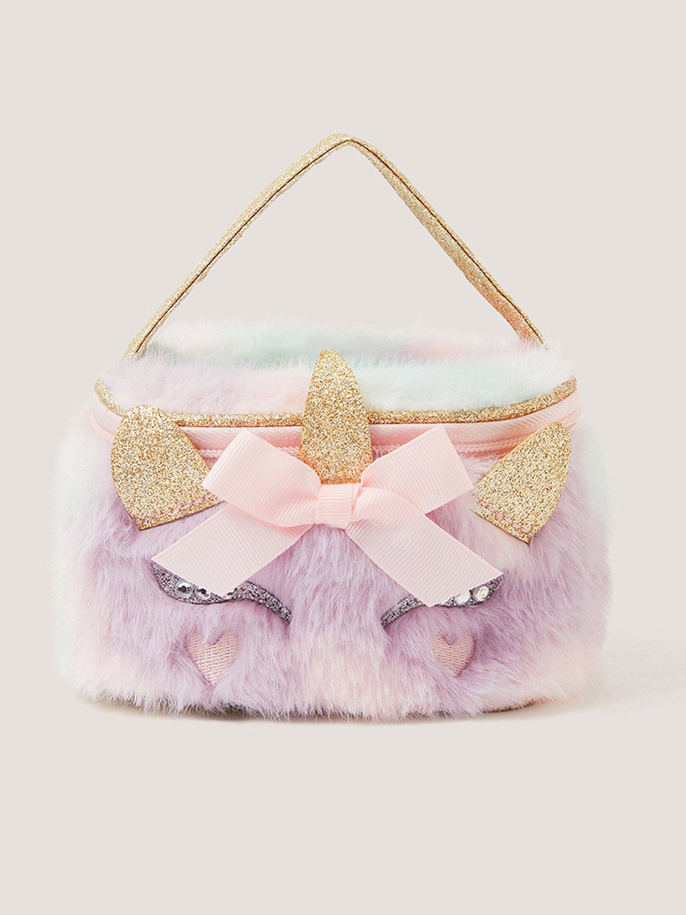 Monsoon Girls Fluffy Unicorn Makeup Bag - Multi