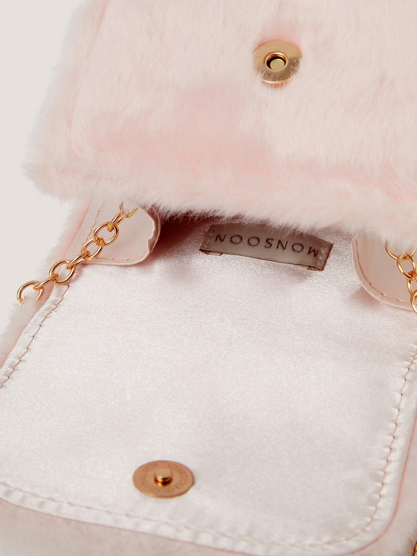 Image 3 of 4 of Monsoon Girls Fluffy Pearl Charm Bag - Pink