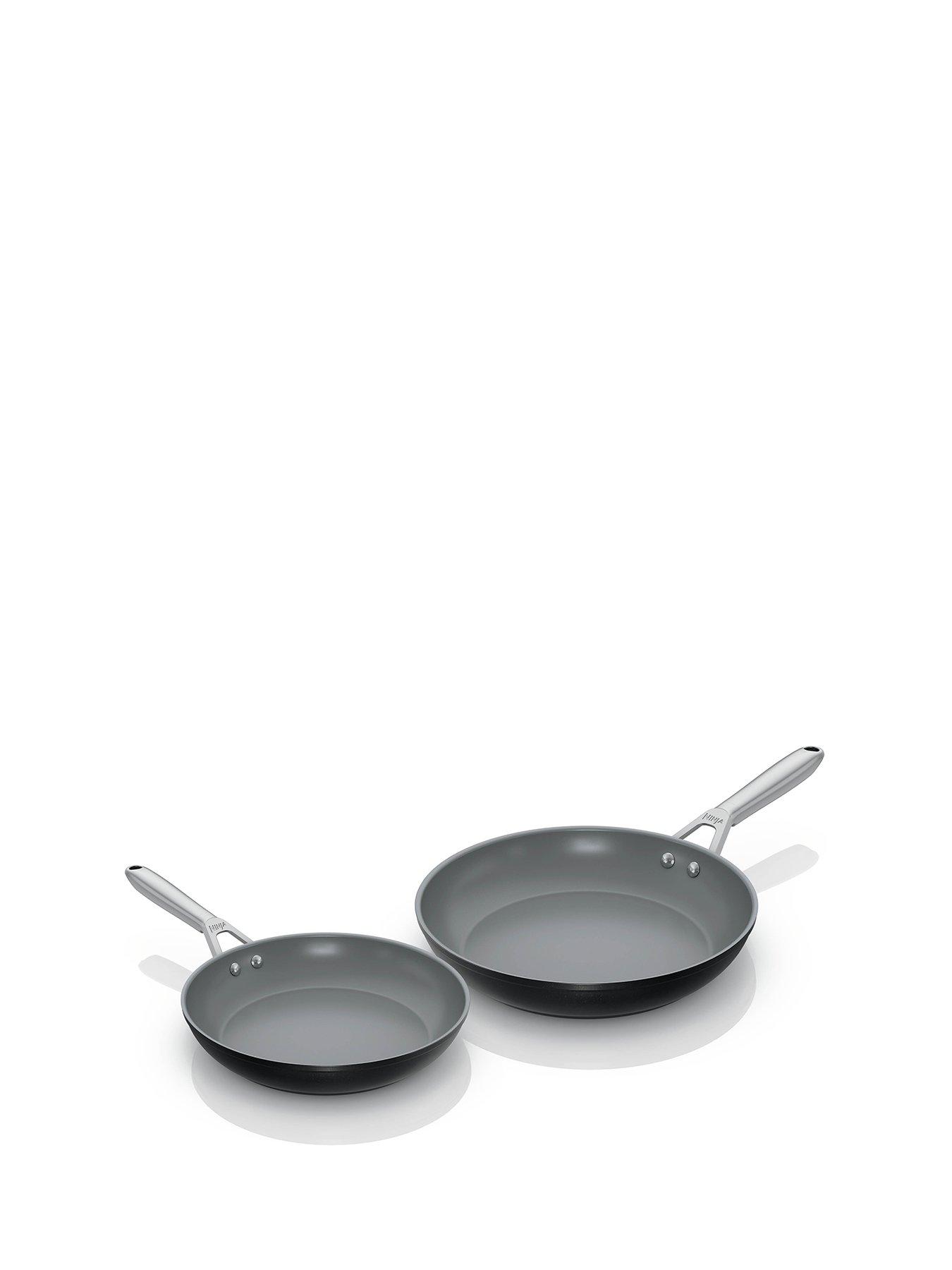 NINJA Ninja Ceramic Pro 2 Piece Frying Pan Set Black