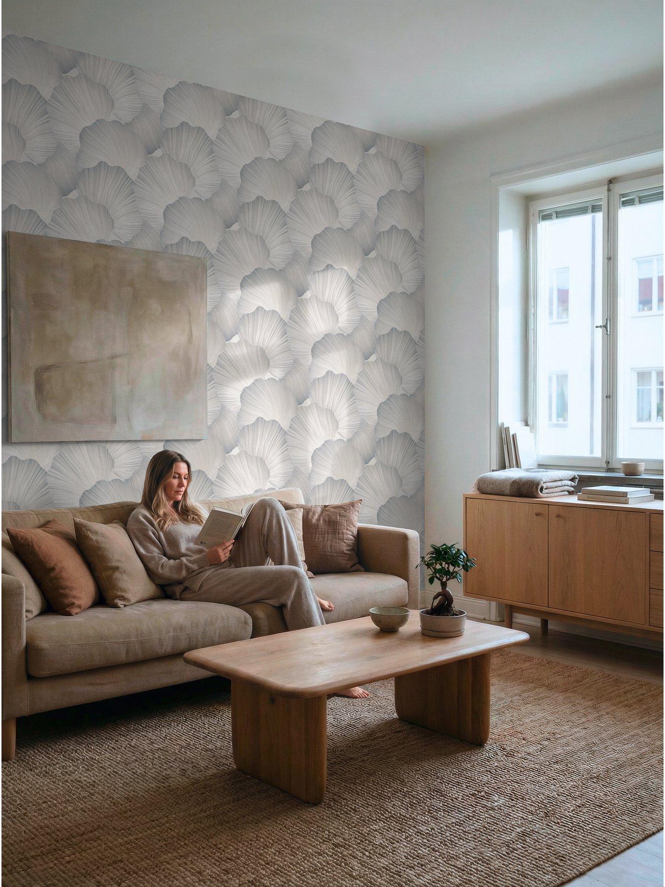 AS Creation Trend Scallop Light Grey Non Woven