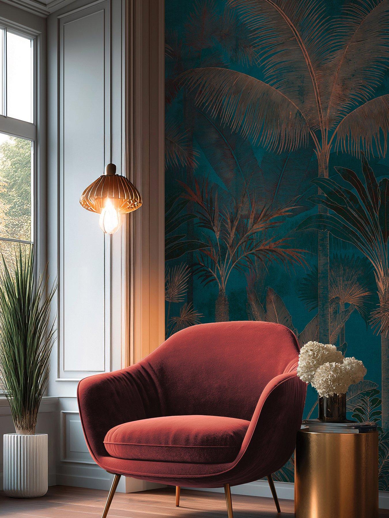 AS Creation Cuba  Panel Palms Blue