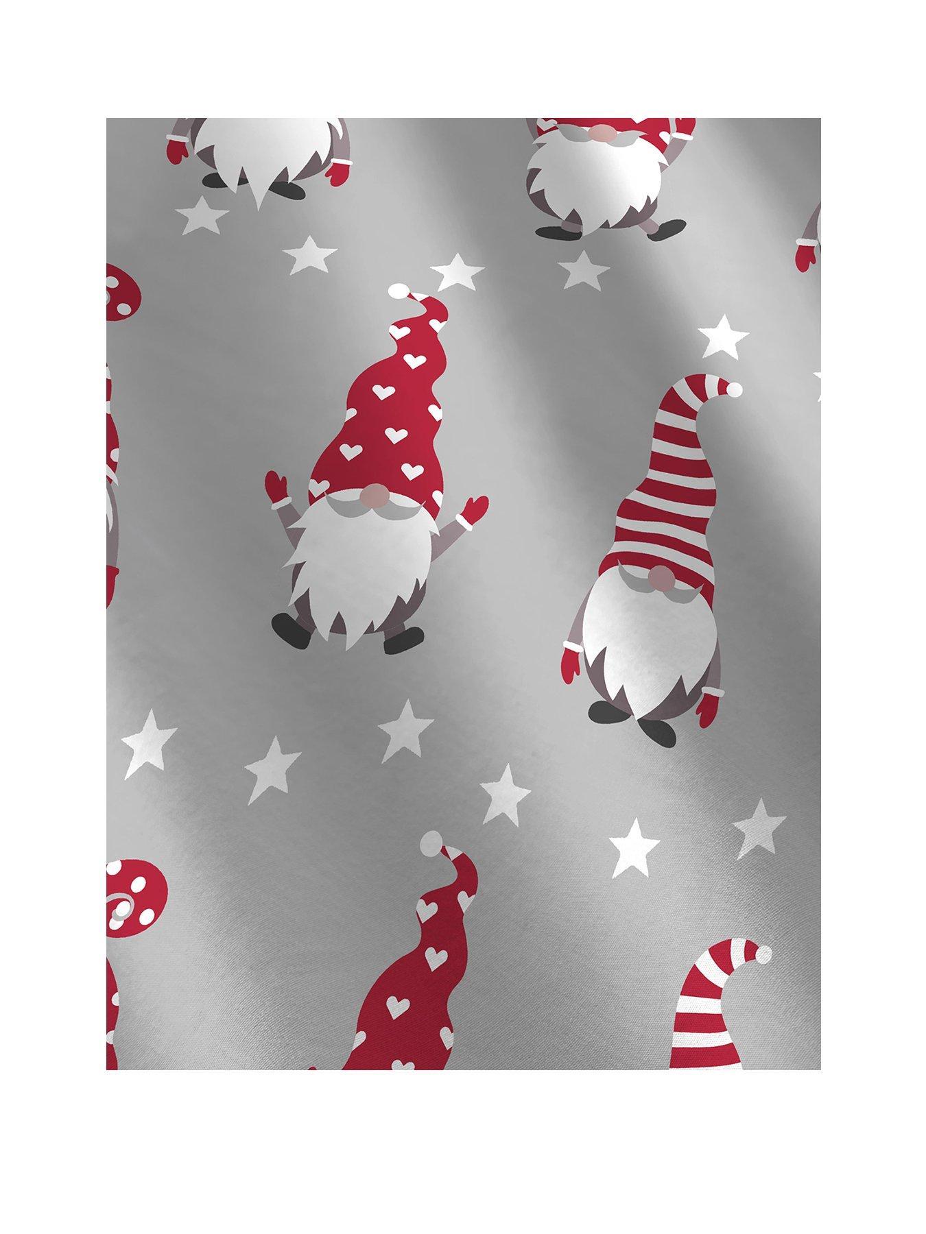 Image 2 of 3 of Fusion Christmas Gnome Duvet Cover Set In Silver