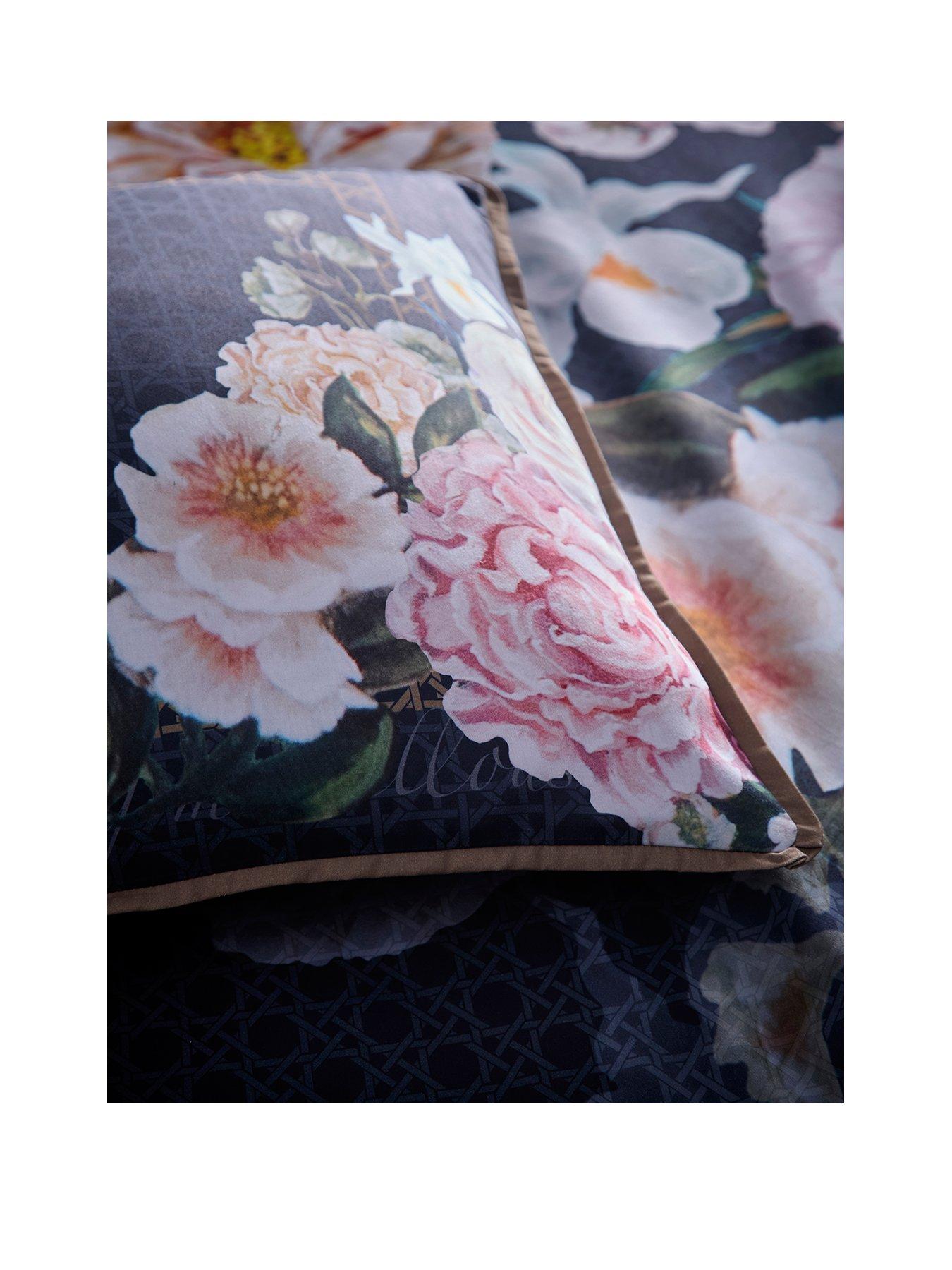 Image 2 of 6 of Laurence Llewelyn-Bowen Bouquet List Duvet Cover Set In Navy