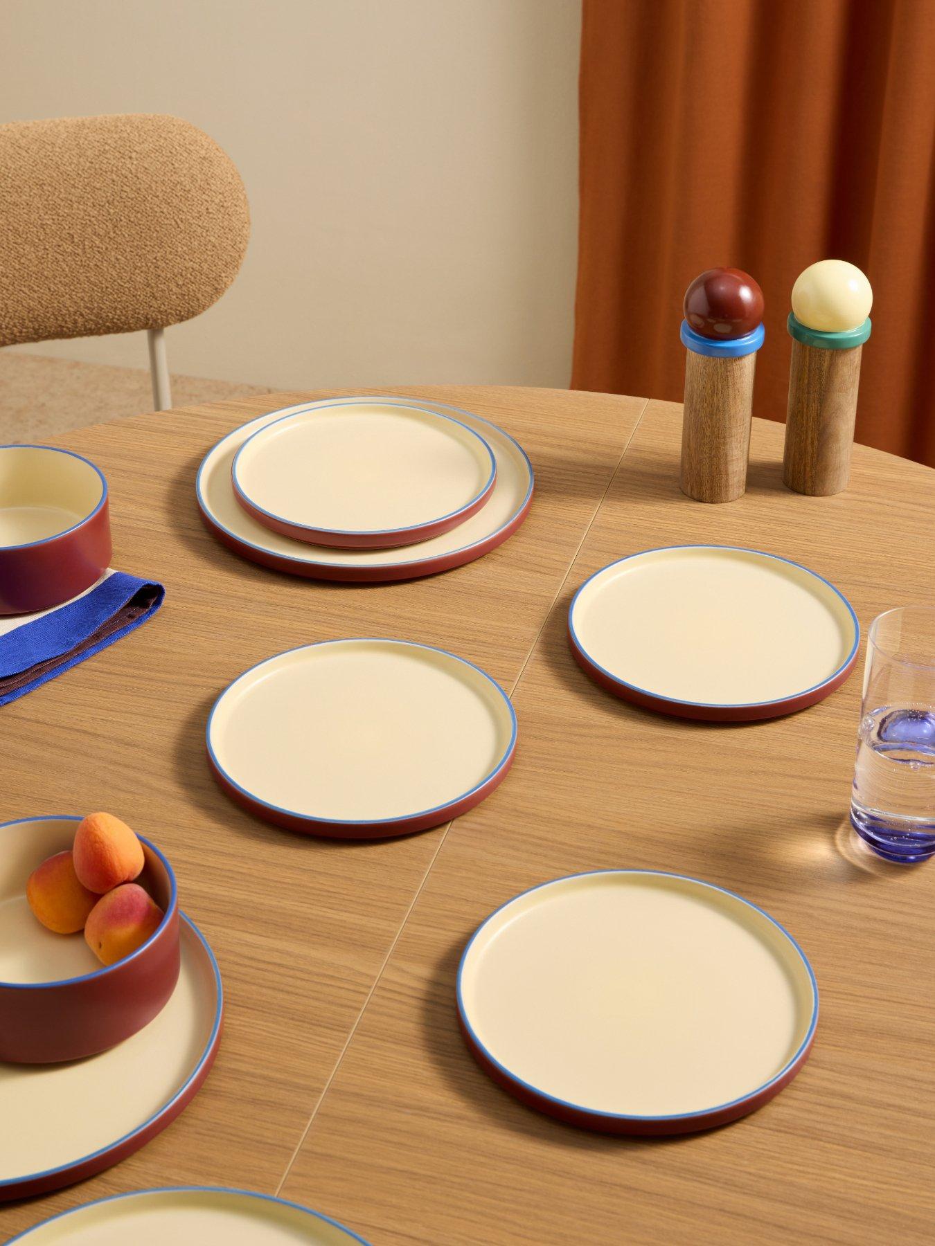 Made Made Modern Studio Side Plate Brown  4pk