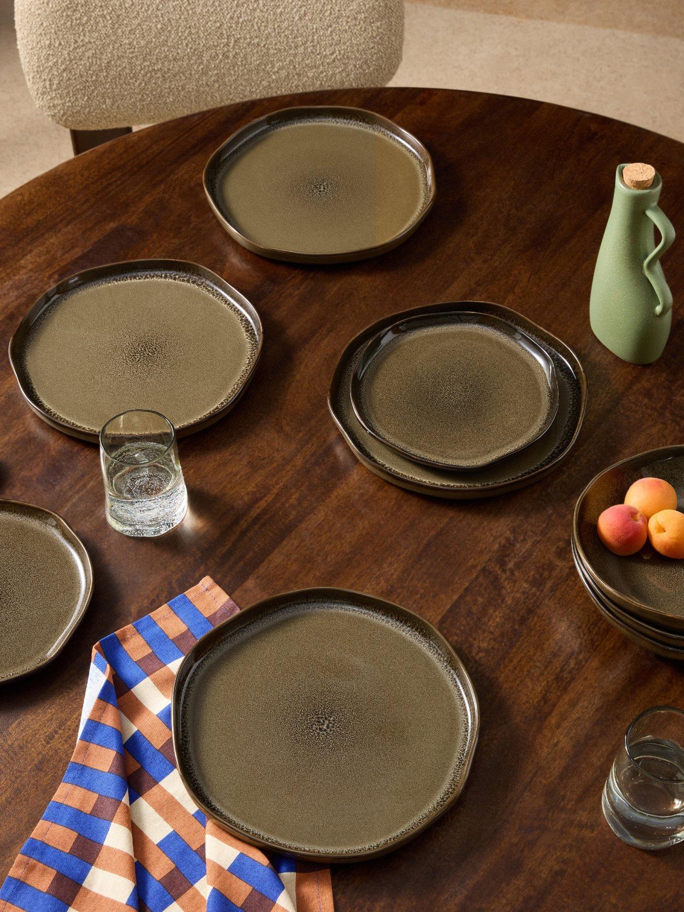 Made Made Travellers Rest Dinner Plate Brown 4pk