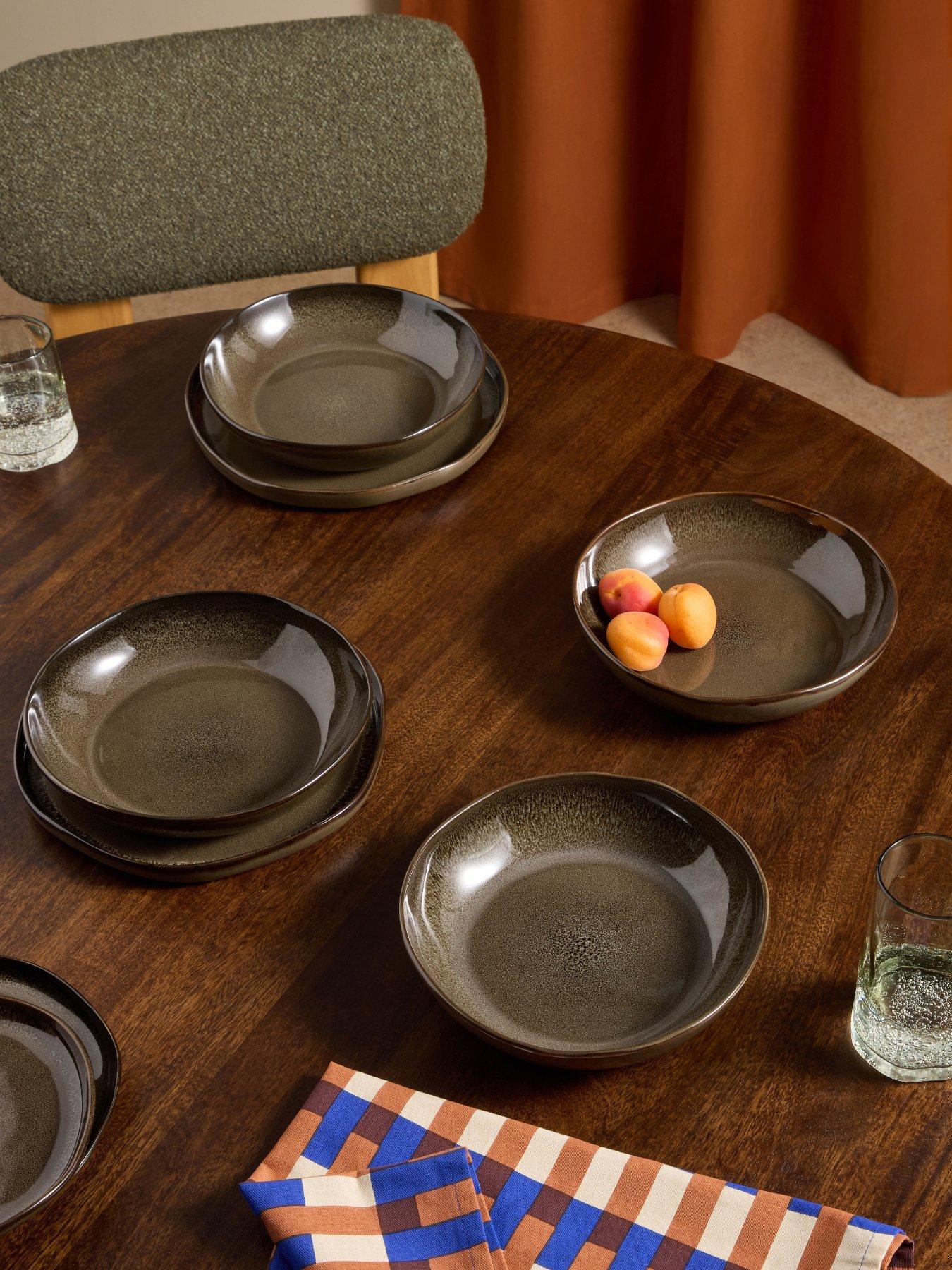 Made Made Travellers Rest Pasta Bowl Brown 4pk