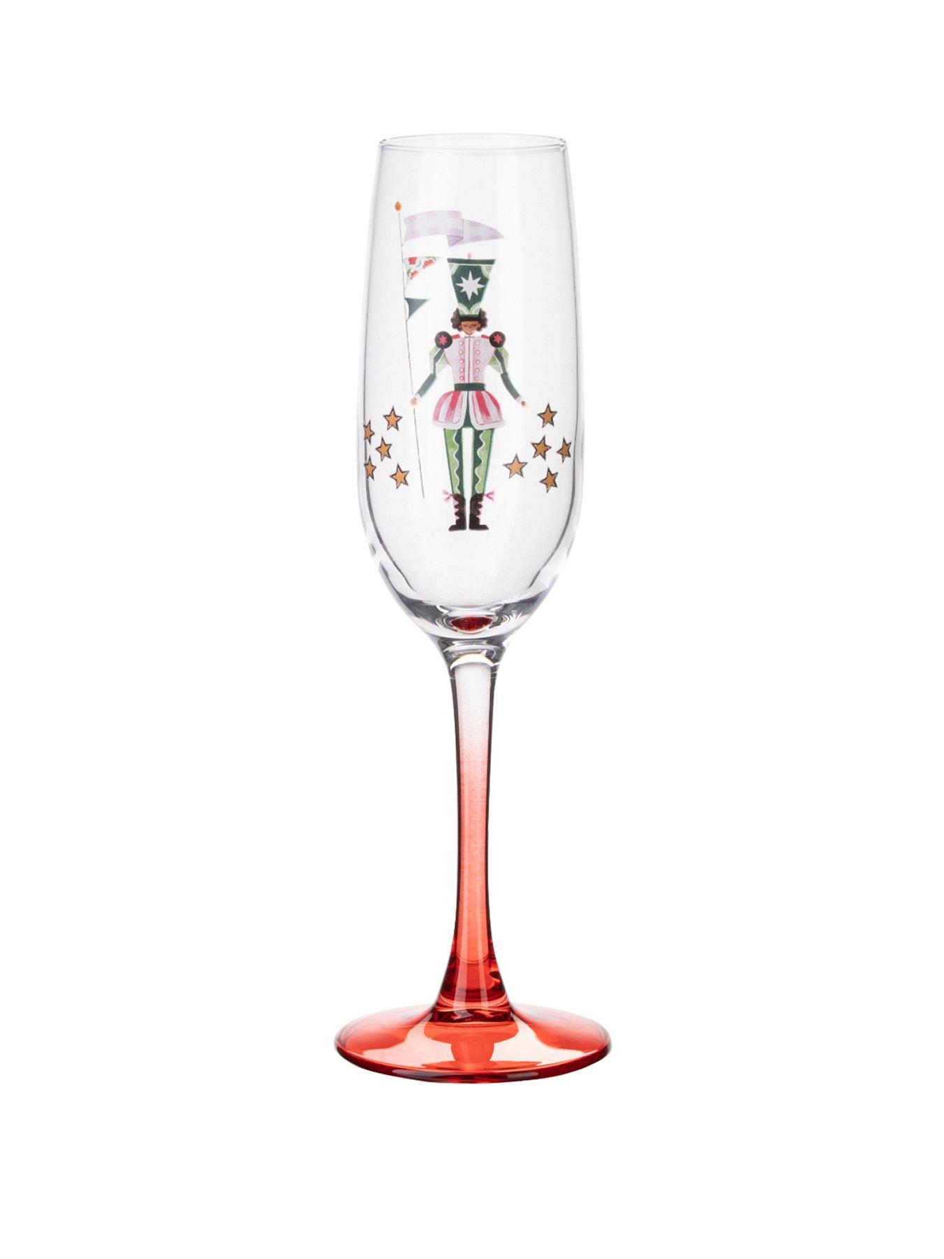 Image 1 of 2 of Cath Kidston Nutcracker Set of 2 Champagne Flutes