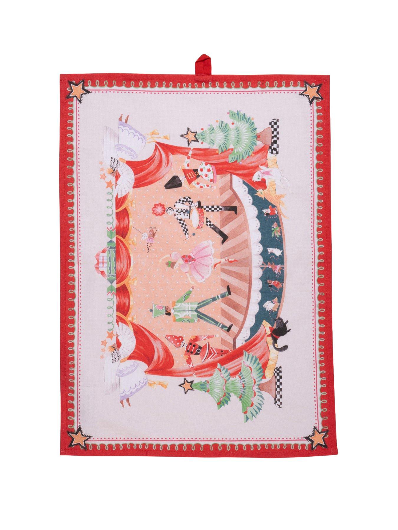 Cath Kidston Nutcracker Set Of 2 Tea Towels in Multi