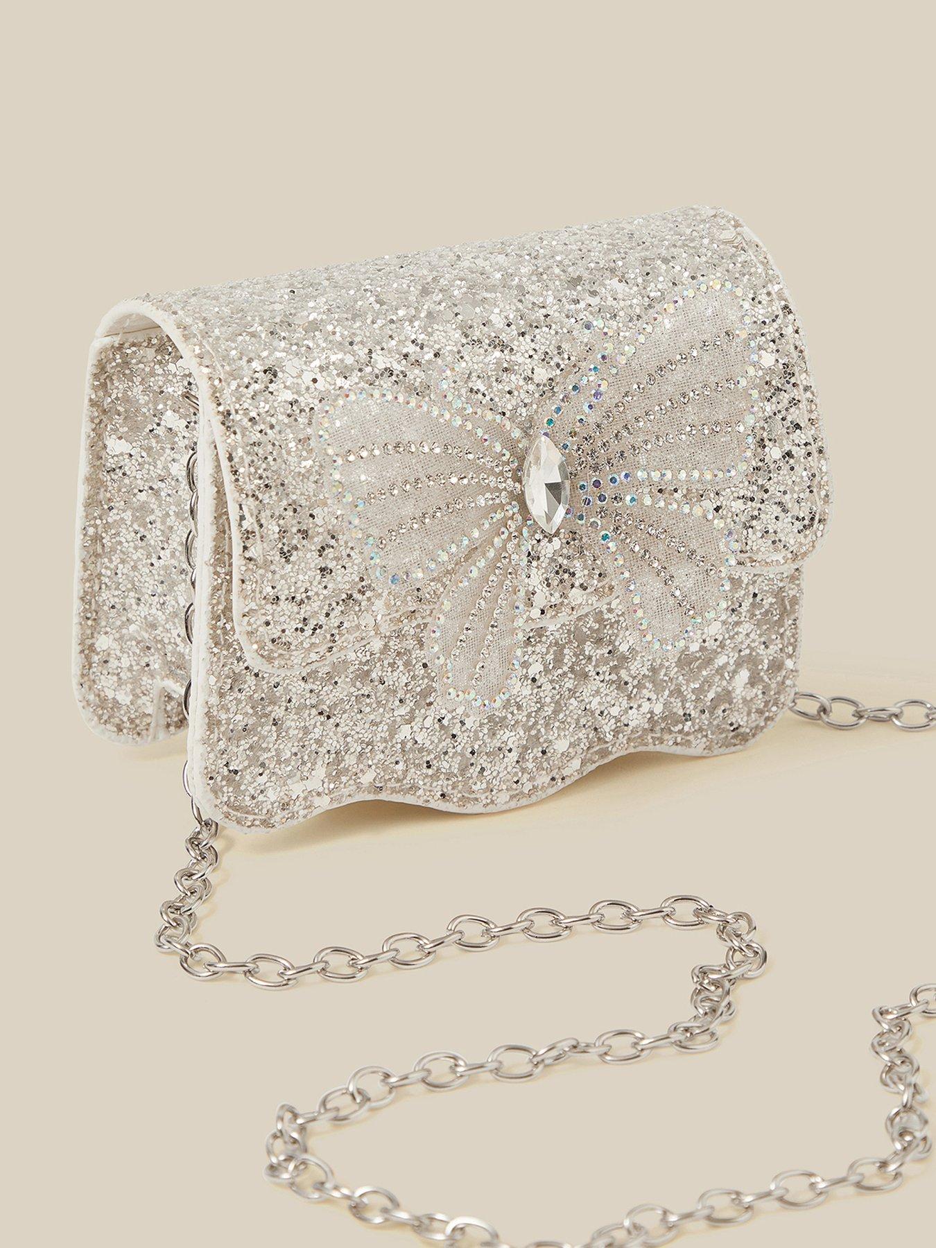 Image 4 of 4 of Monsoon Girls Mini Bling Butterfly Bag - Ivory