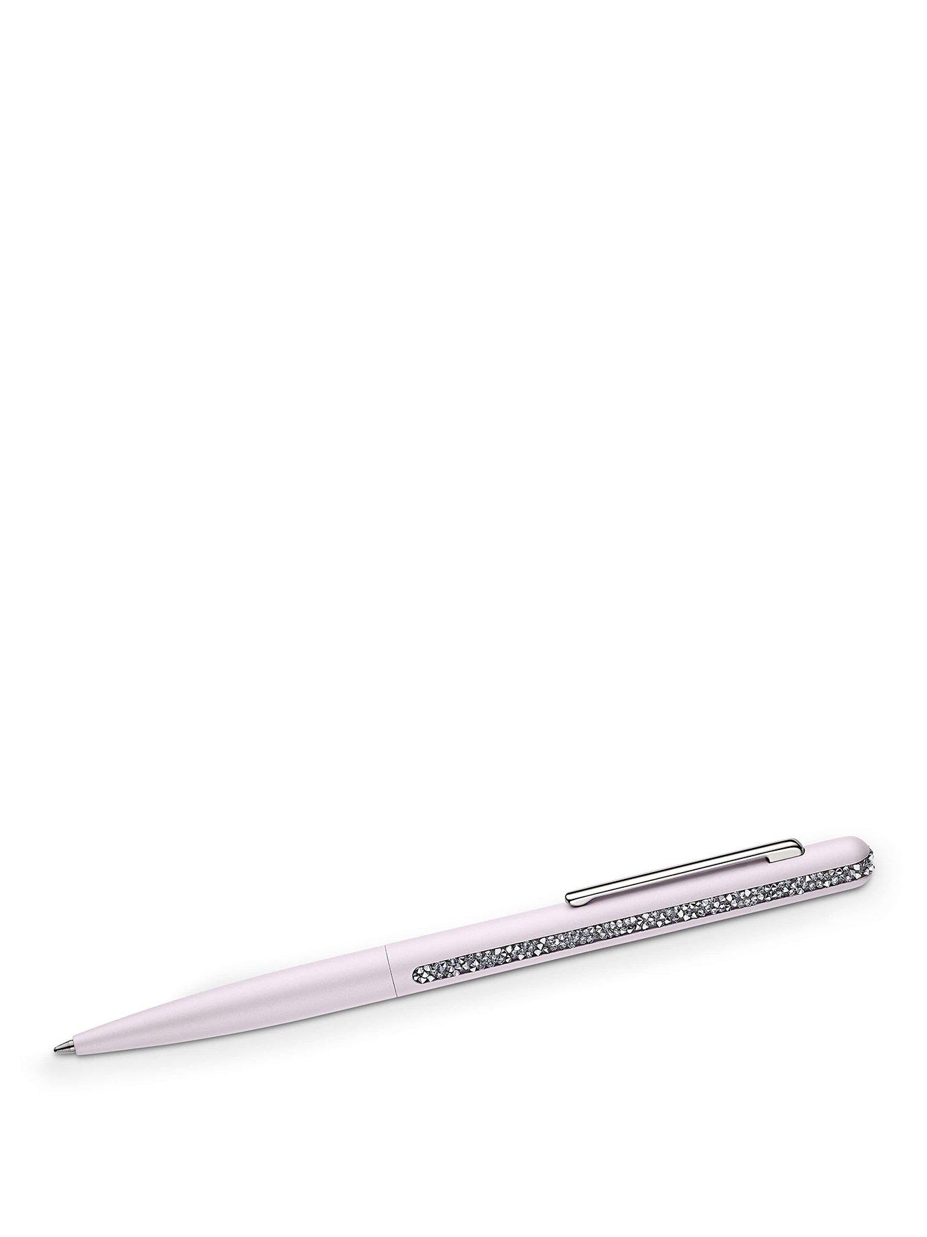Swarovski Shimmer ballpoint pen, Pink, Pink lacquered, Chrome plated