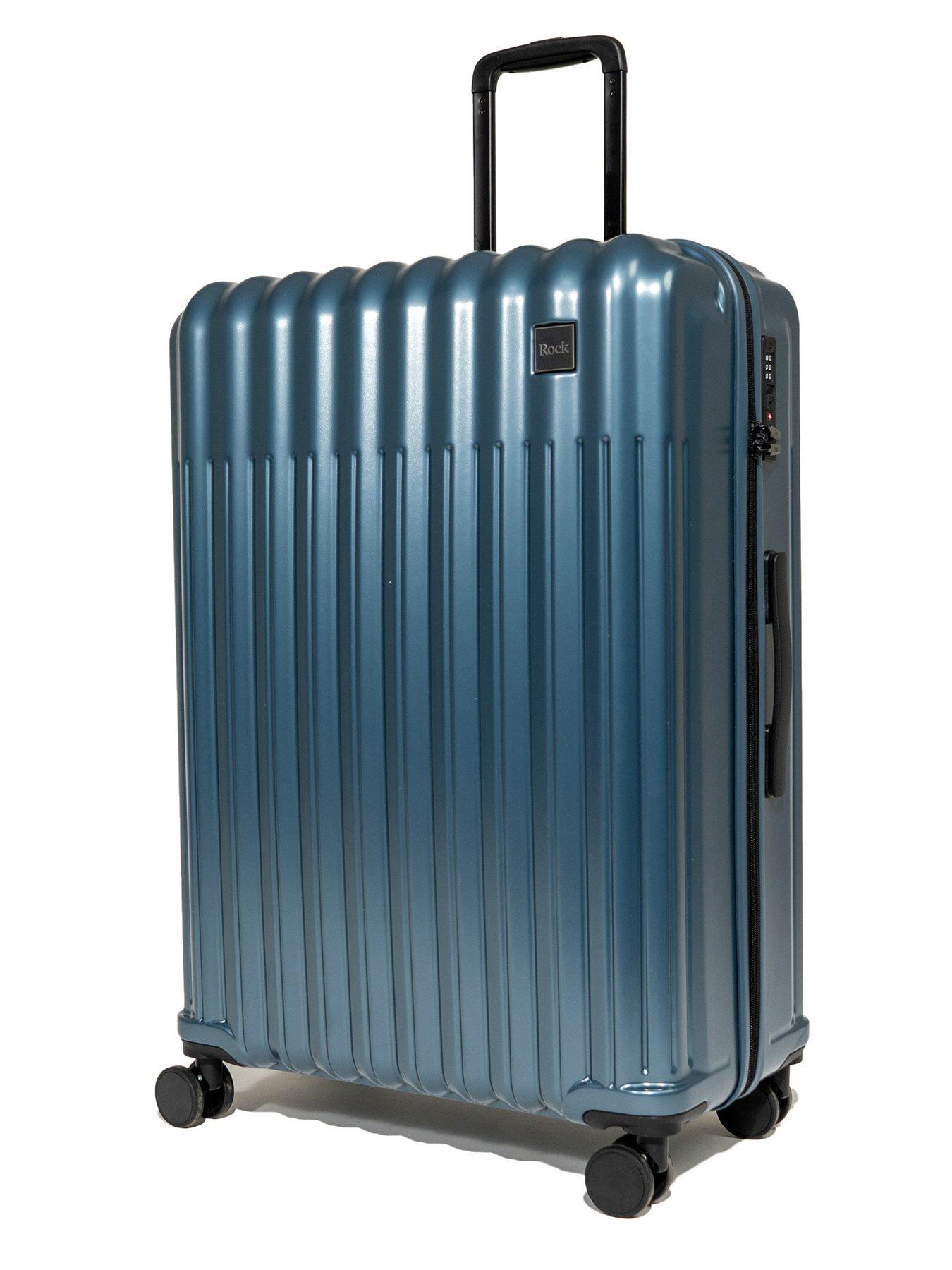Image 2 of 7 of Rock Luggage Luna Blue 3pc Set Suitcases