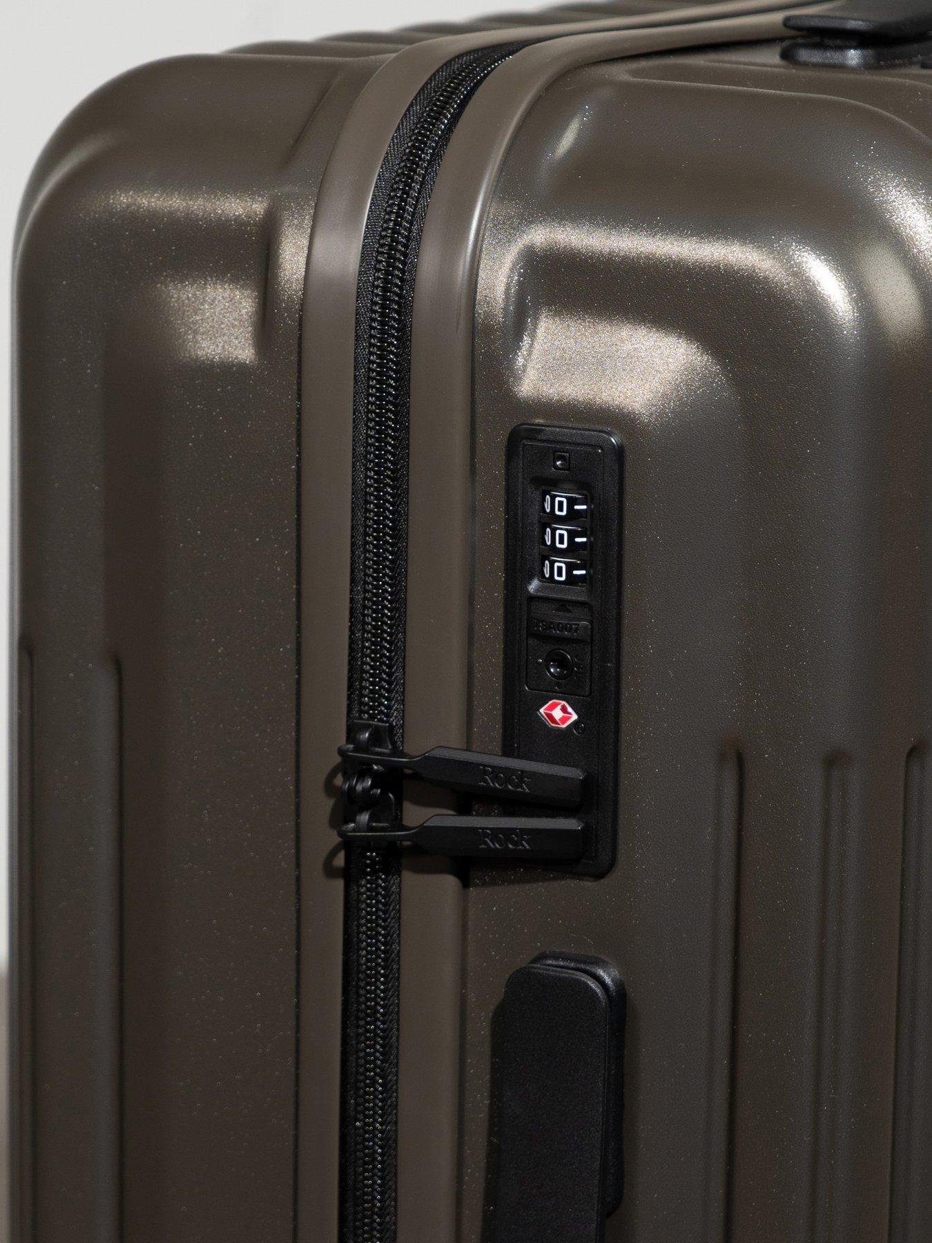 Image 5 of 7 of Rock Luggage Luna Charcoal Large Suitcase