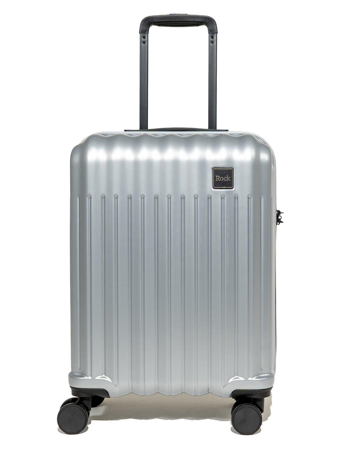 Image 2 of 7 of Rock Luggage Luna Silver Cabin Suitcase