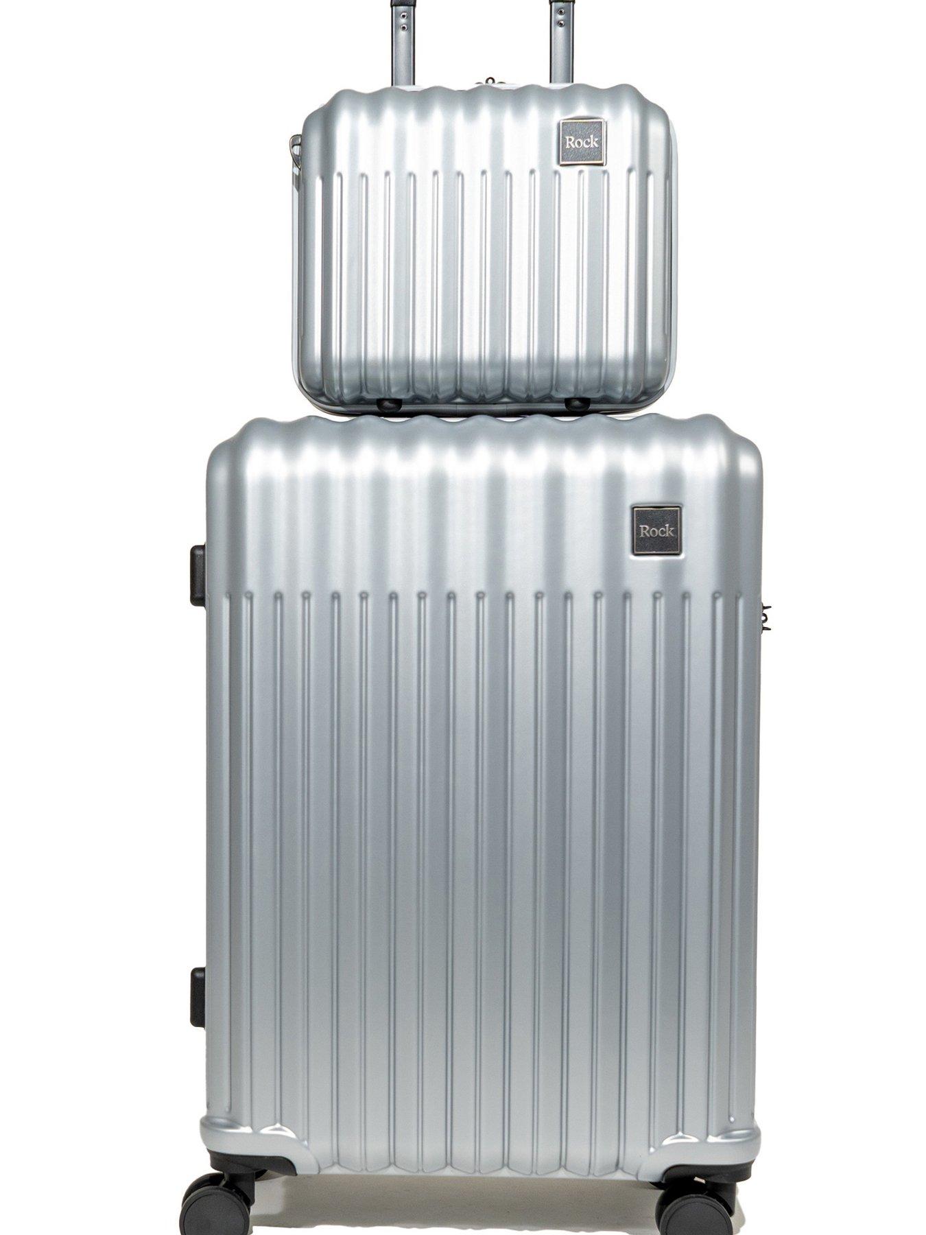 Image 4 of 7 of Rock Luggage Luna Silver 5pc Set Suitcases