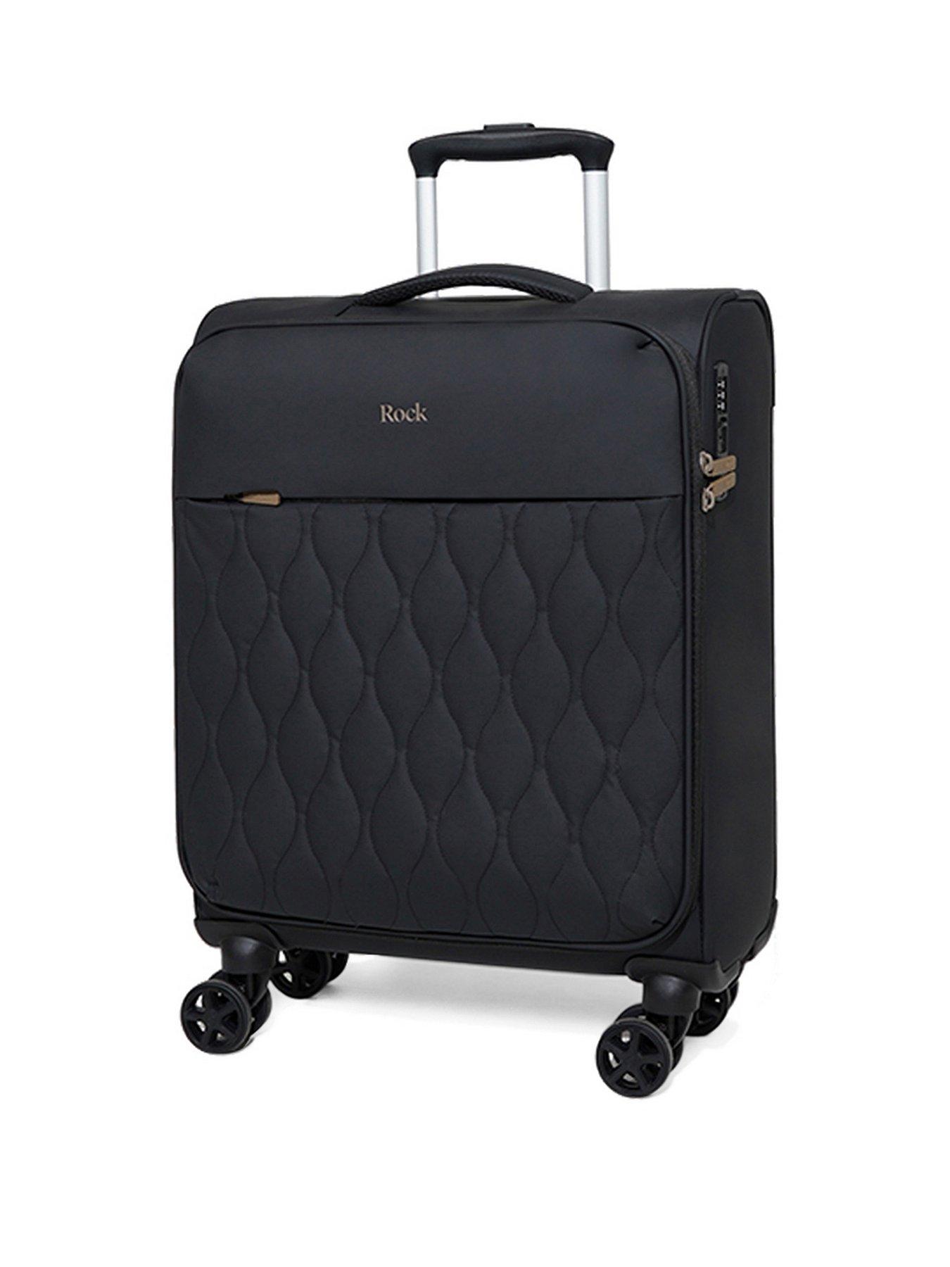 Rock Luggage Ember Black Cabin Suitcase