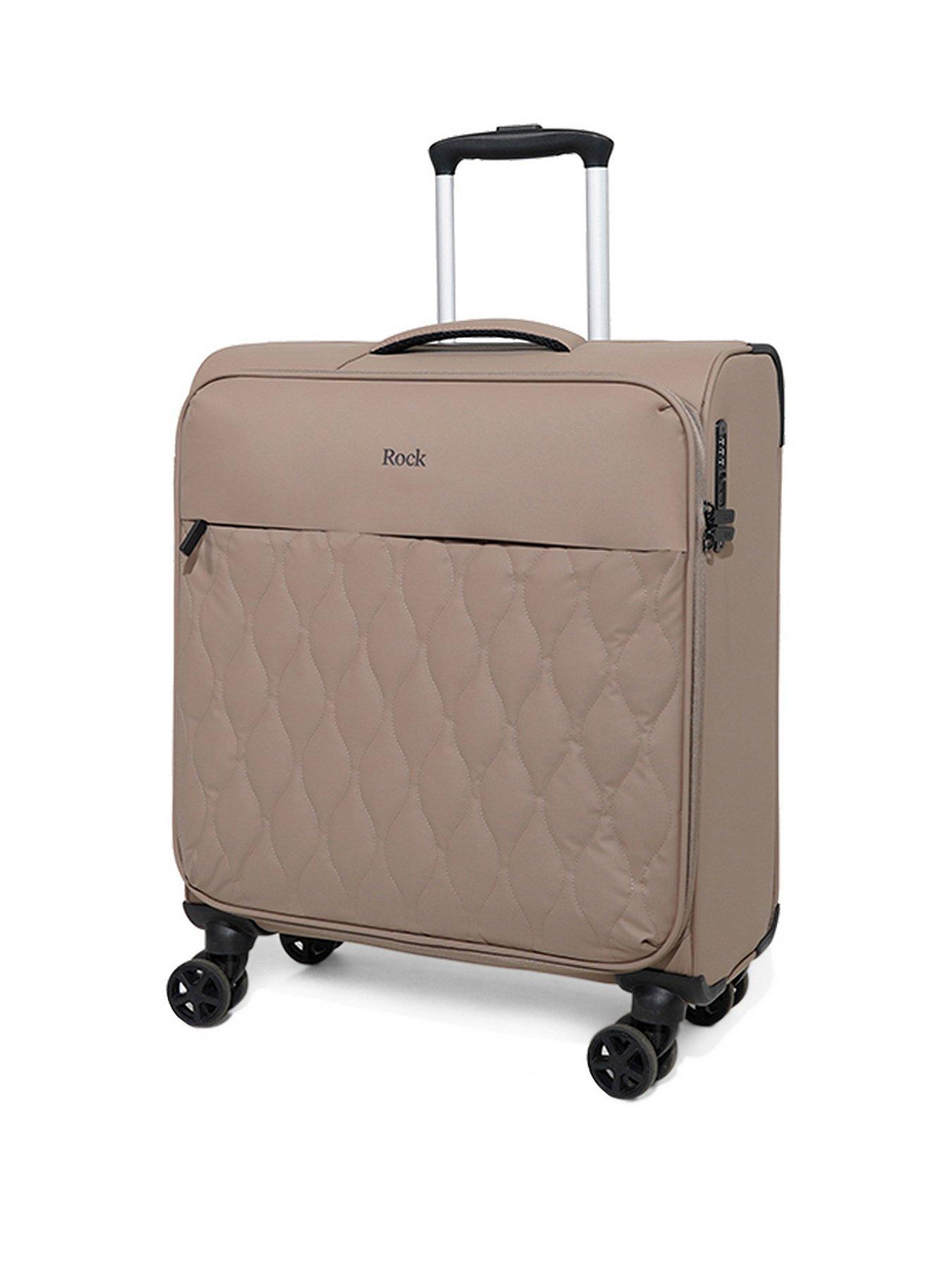 Rock Luggage Ember Mocha Plus Cabin Suitcase