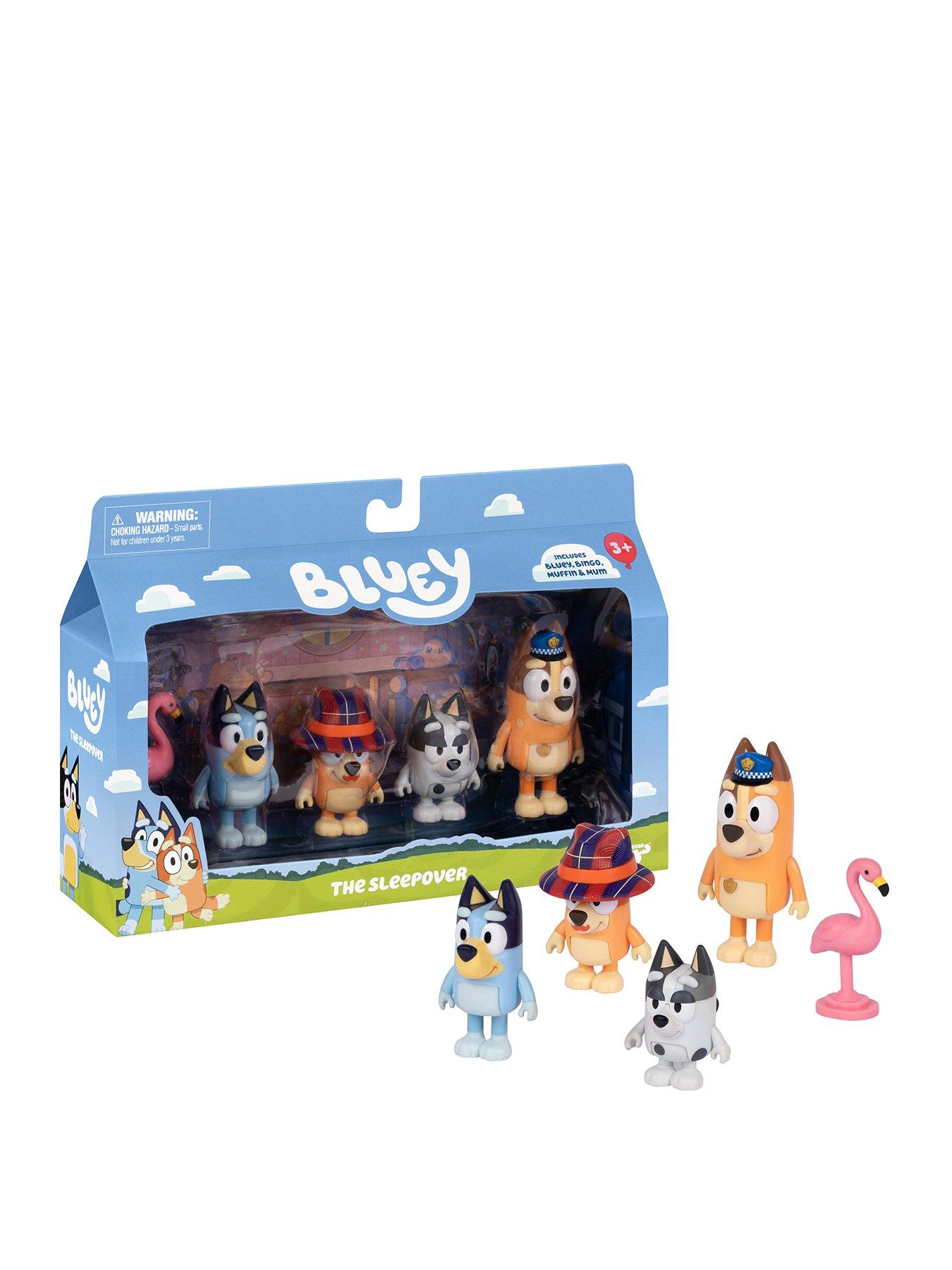 Image 1 of 5 of Bluey The Sleepover Figure 4-Pack