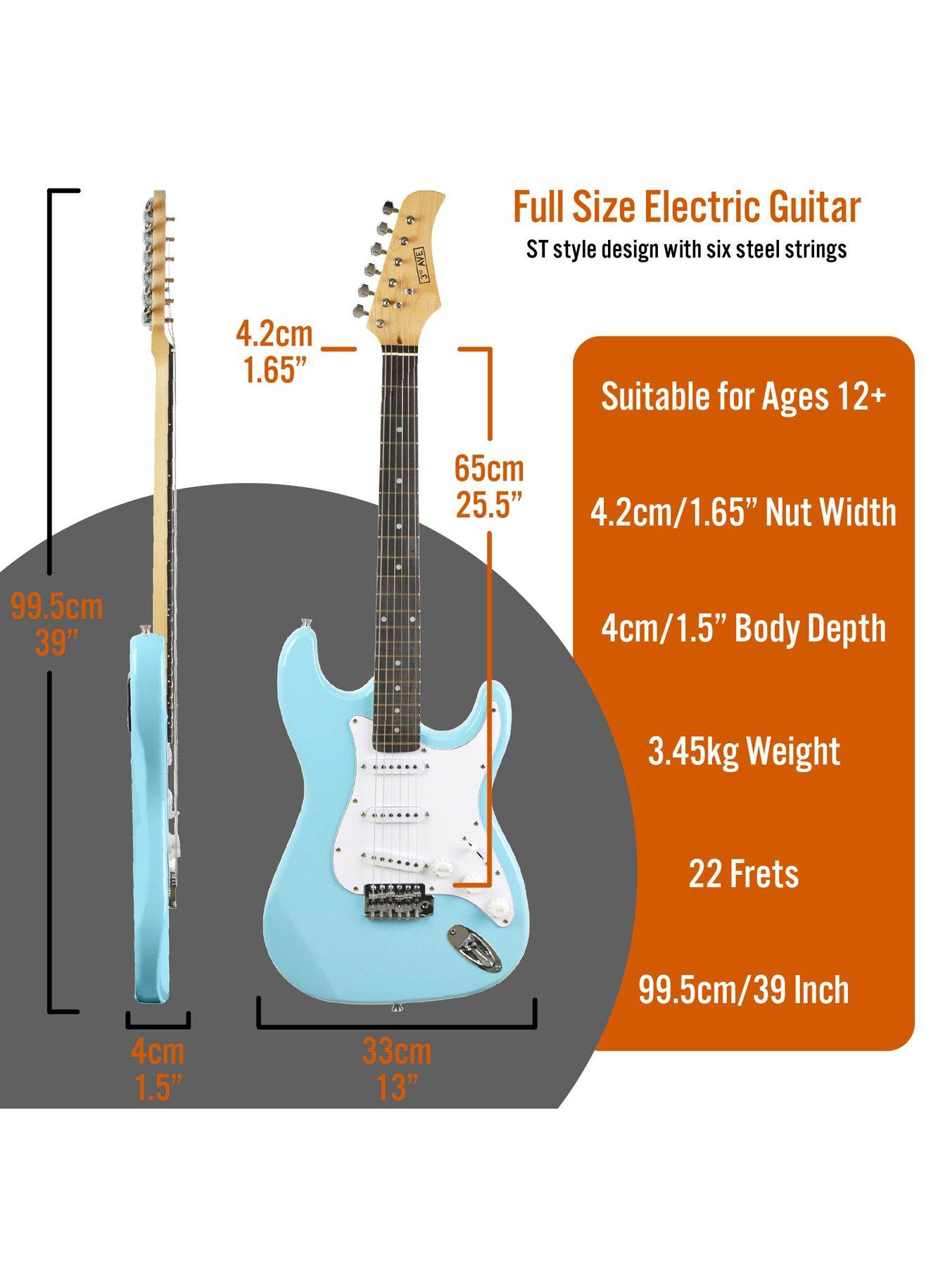 Image 2 of 6 of 3rd Avenue Electric Guitar Starter Pack - Pastel Blue